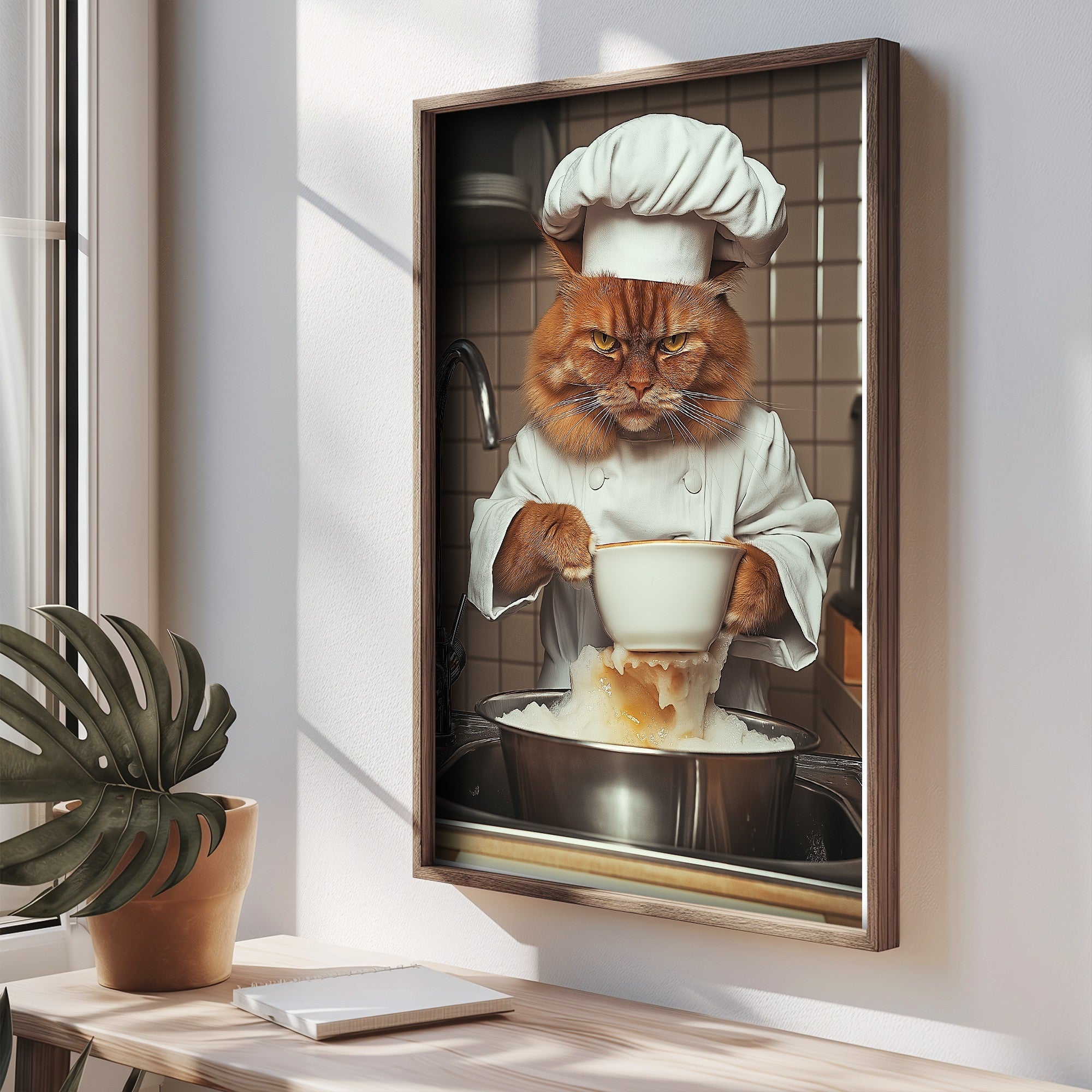 Quadro Decorativo MDF Emoldurado Multicolor 35x47cm - Impressão UV em Madeira de Pinho