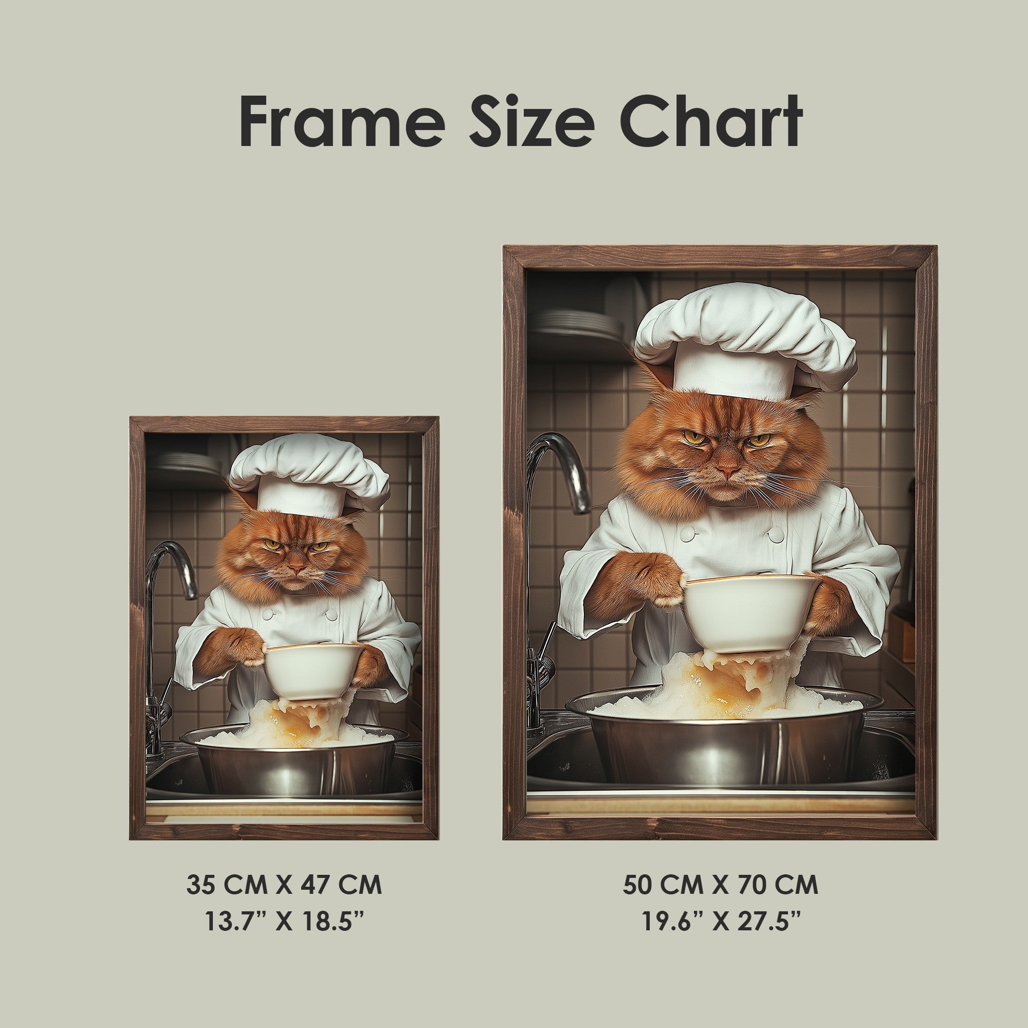 Quadro Decorativo MDF Emoldurado Multicolor 35x47cm - Impressão UV em Madeira de Pinho