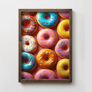 Quadro Decorativo MDF Emoldurado Multicolor 35x47cm - Impressão UV em Madeira de Pinho