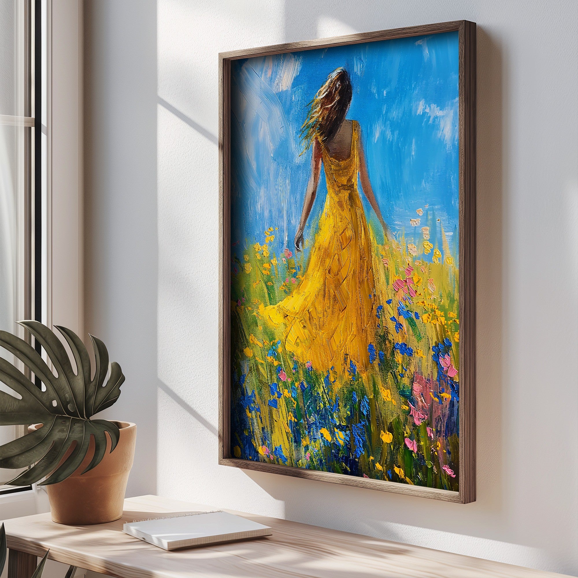 Quadro Decorativo MDF Emoldurado Multicolor 35x47cm - Impressão UV em Madeira de Pinho