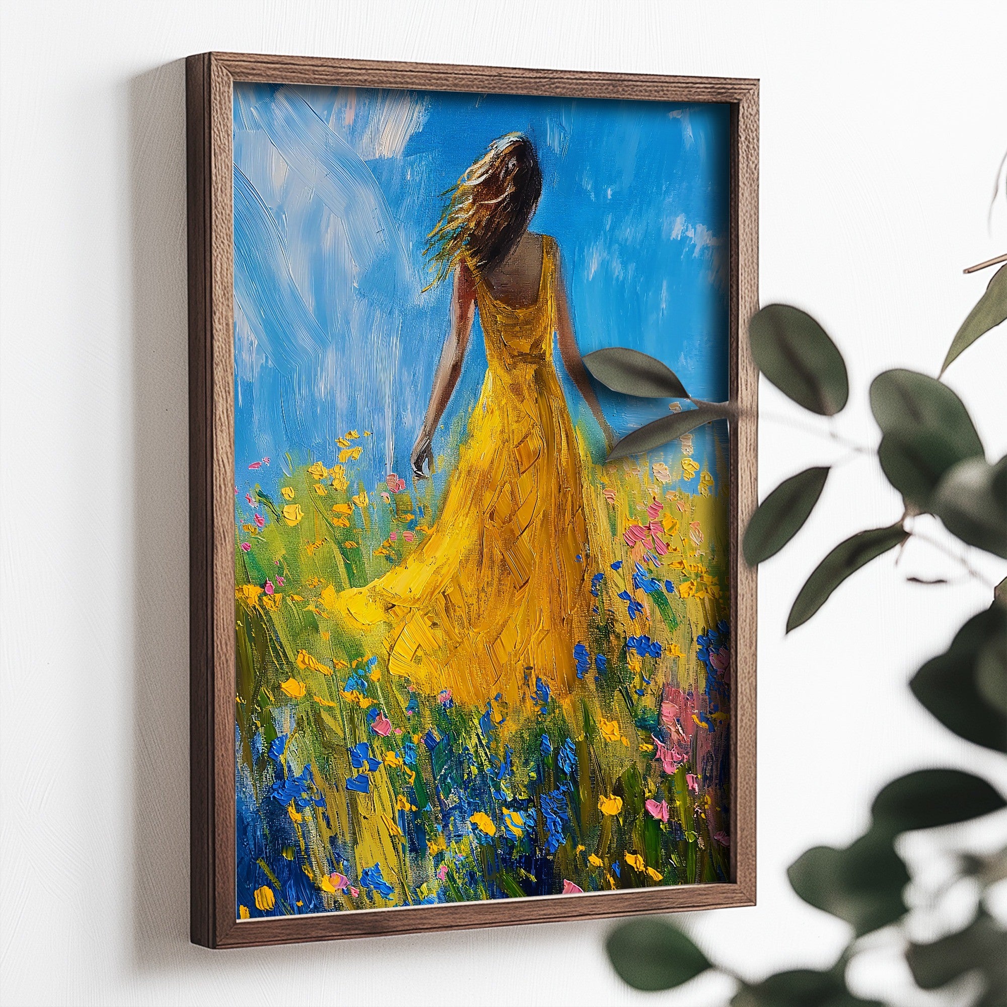 Quadro Decorativo MDF Emoldurado Multicolor 35x47cm - Impressão UV em Madeira de Pinho