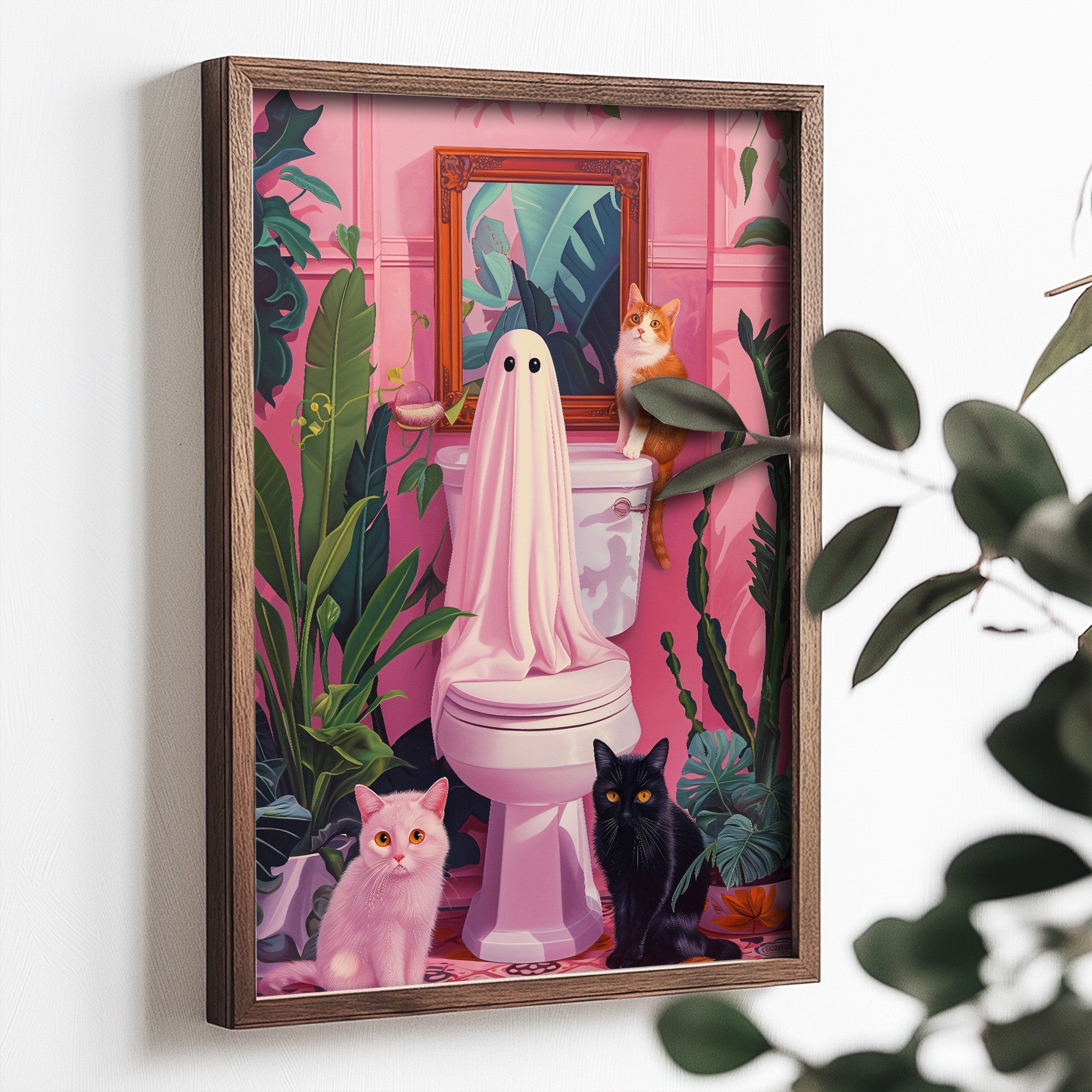 Quadro Decorativo MDF Emoldurado Multicolor TUN100-L - Impressão UV em Madeira de Pinho 35x47cm