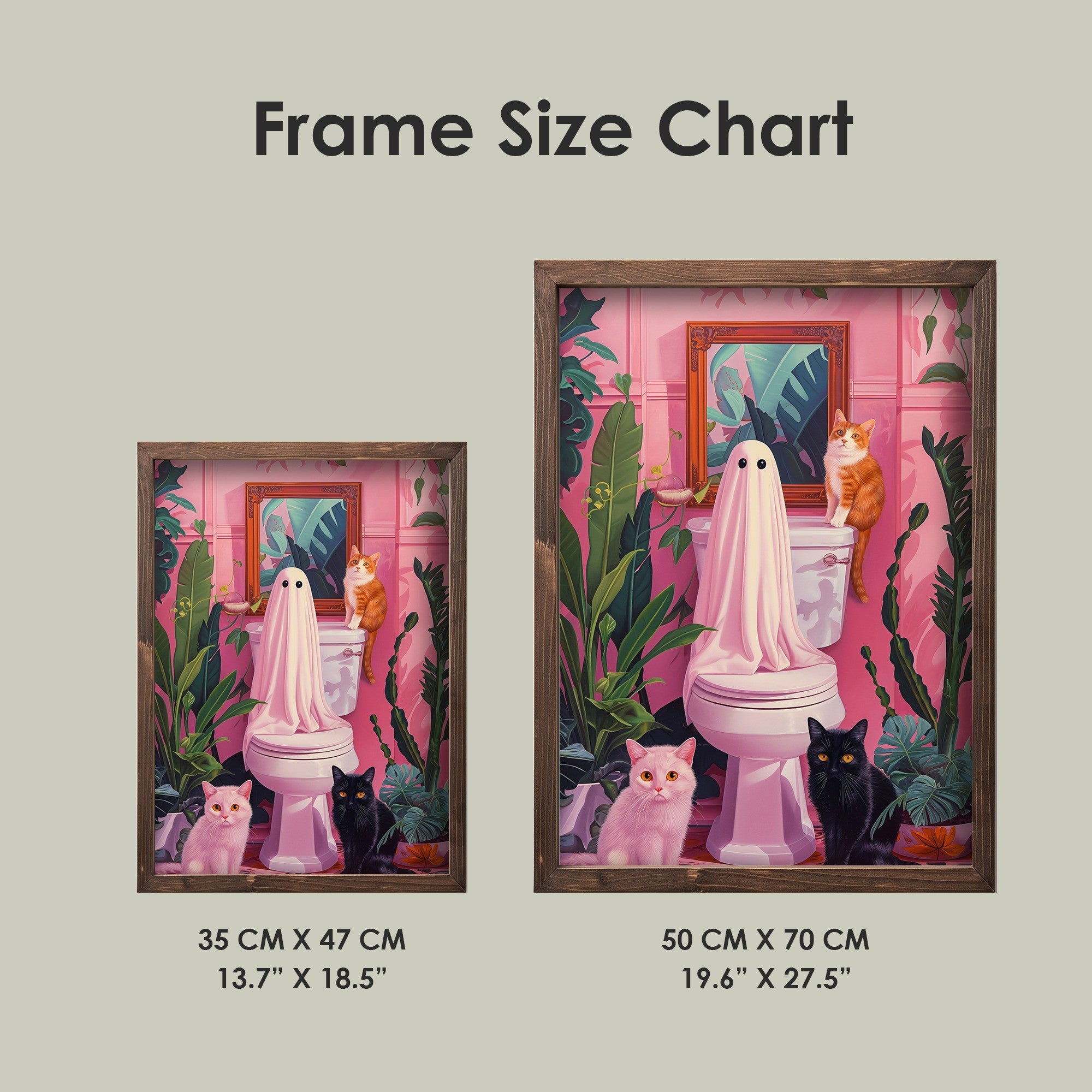 Quadro Decorativo MDF Emoldurado Multicolor TUN100-L - Impressão UV em Madeira de Pinho 35x47cm