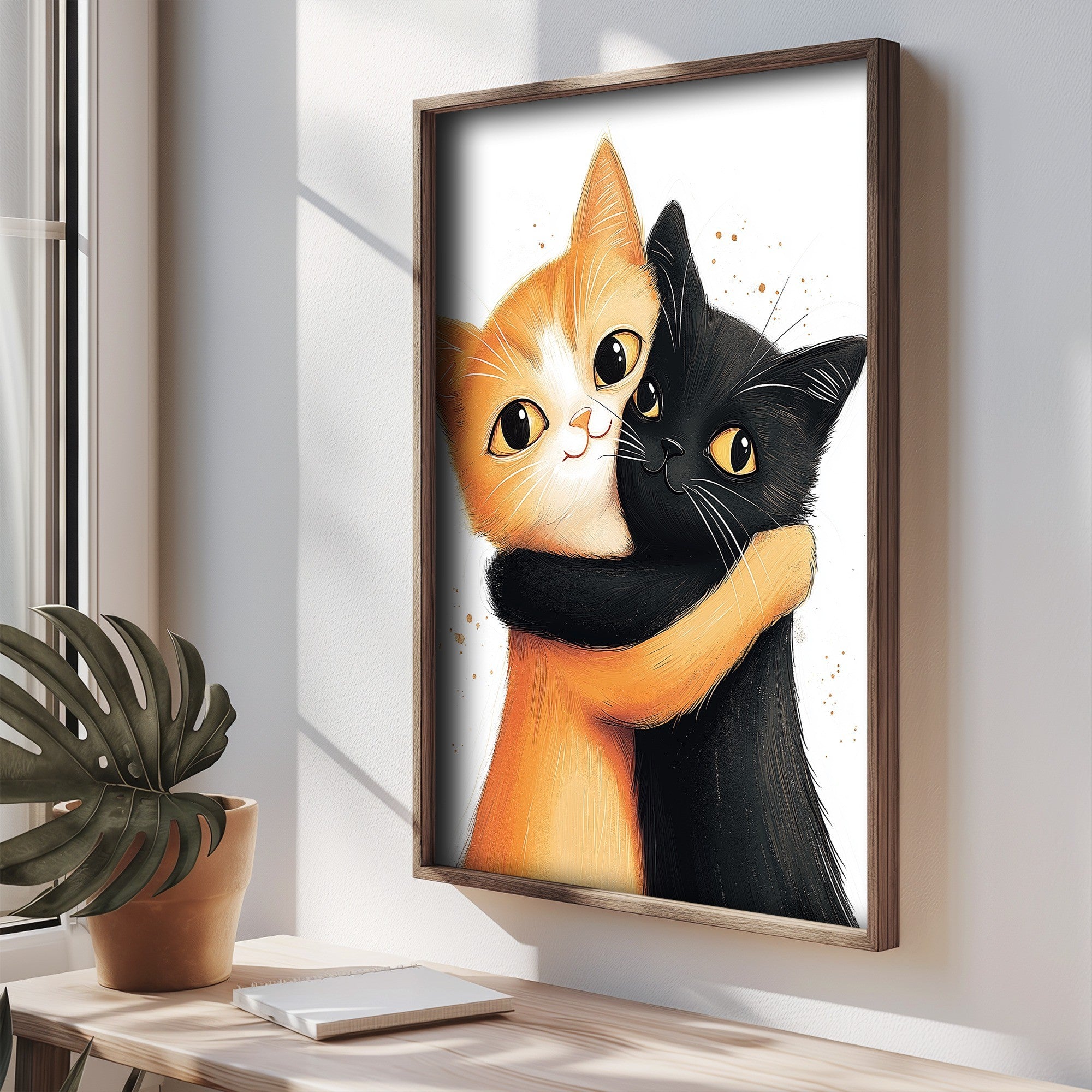 Quadro Decorativo MDF Emoldurado Multicolor TUN101-L - Impressão UV em Madeira de Pinho 35x47cm