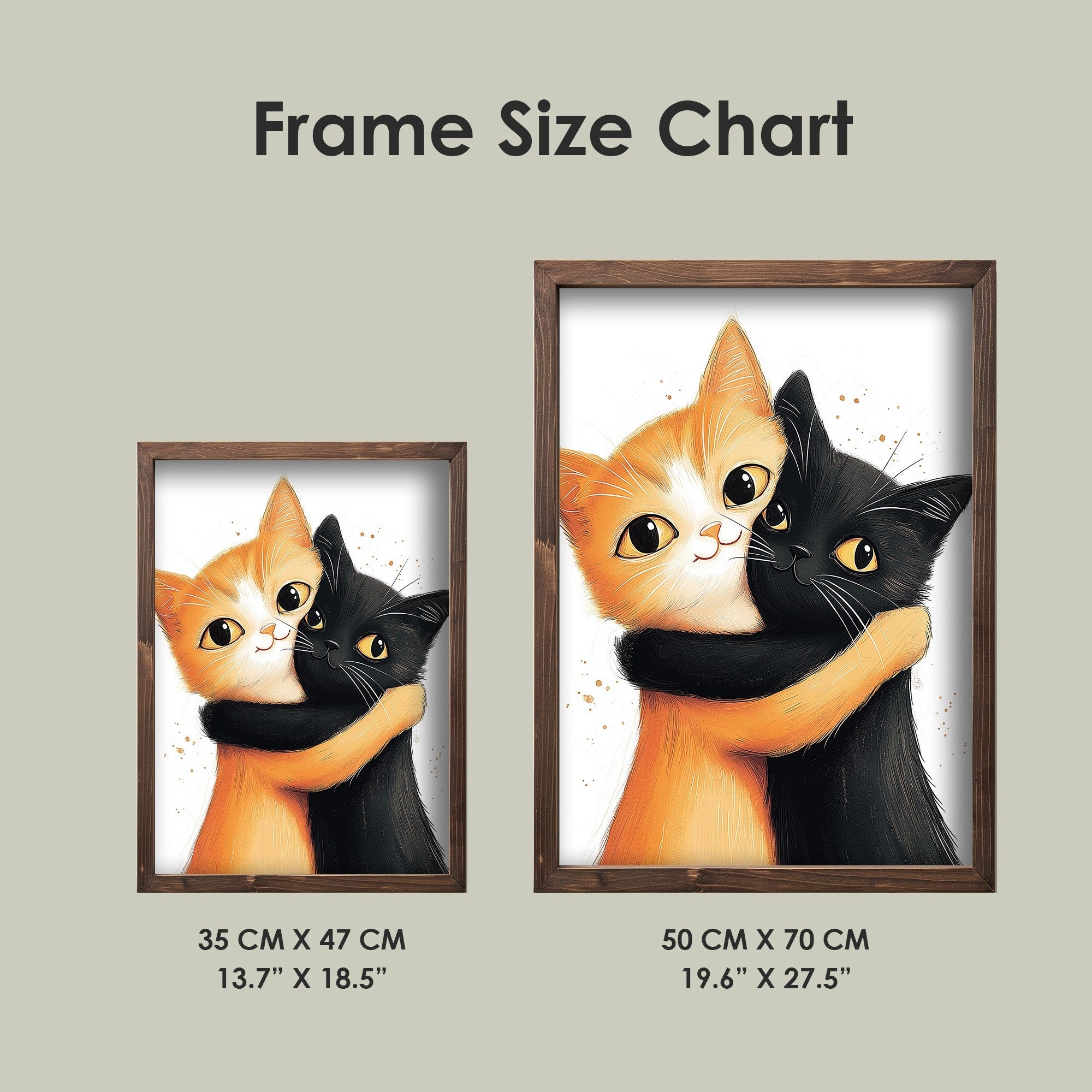 Quadro Decorativo MDF Emoldurado Multicolor TUN101-L - Impressão UV em Madeira de Pinho 35x47cm