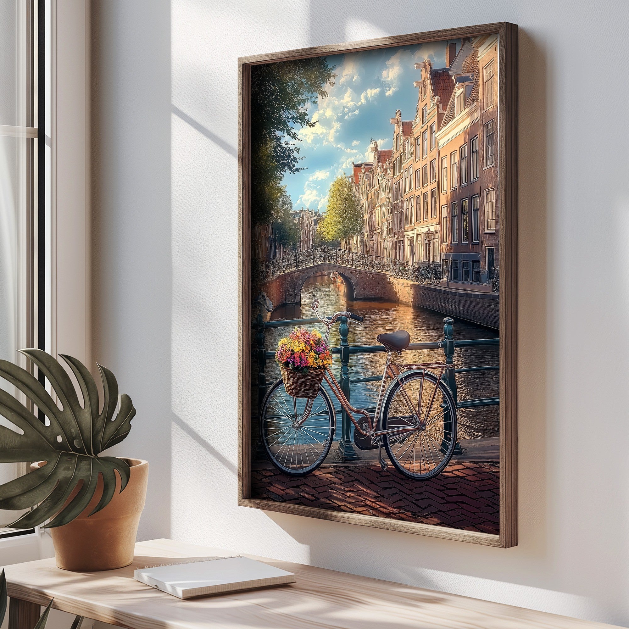 Quadro Decorativo MDF Emoldurado Multicolor TUN102-L - Impressão UV em Madeira de Pinho 35x47cm