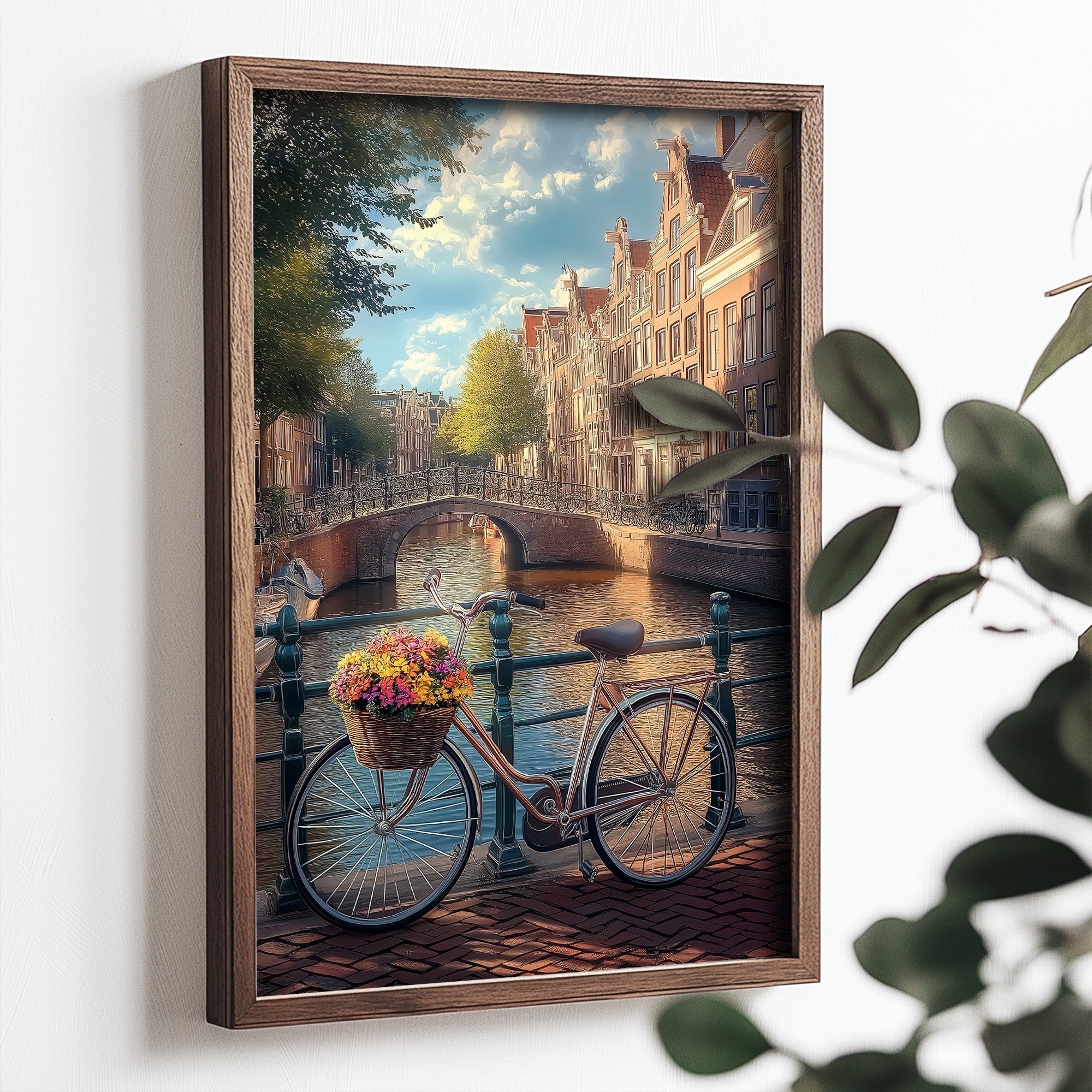 Quadro Decorativo MDF Emoldurado Multicolor TUN102-L - Impressão UV em Madeira de Pinho 35x47cm