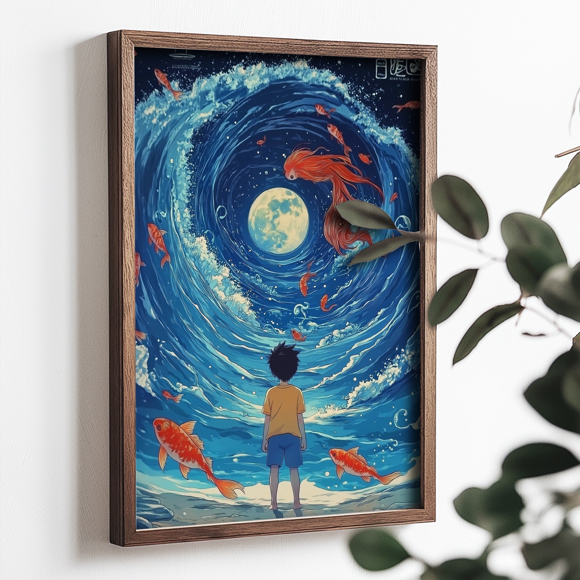 Quadro Decorativo MDF Emoldurado Multicolor TUN109-L - Impressão UV em Madeira de Pinho 35x47cm