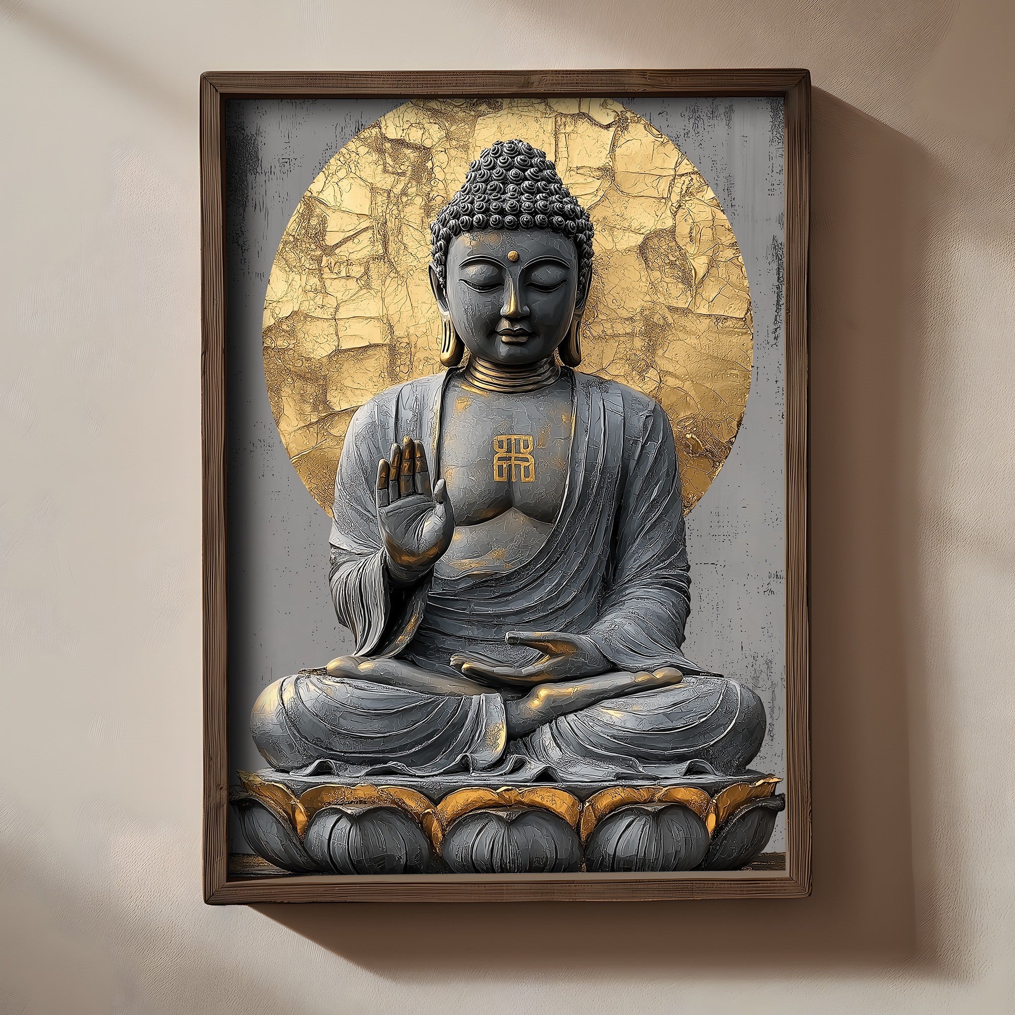 Quadro Decorativo MDF Emoldurado Multicolor TUN113-L - Impressão UV em Madeira de Pinho 35x47cm