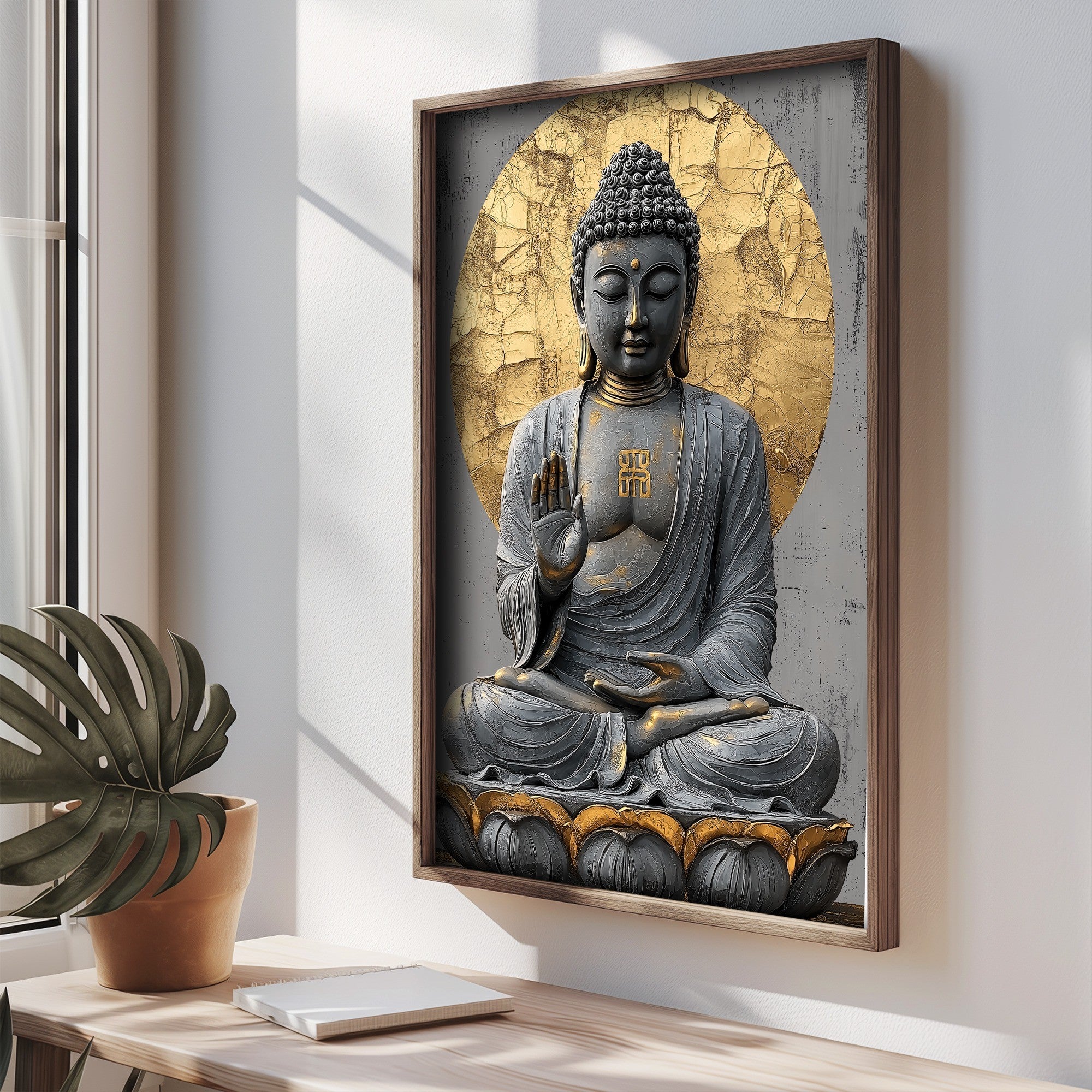 Quadro Decorativo MDF Emoldurado Multicolor TUN113-L - Impressão UV em Madeira de Pinho 35x47cm