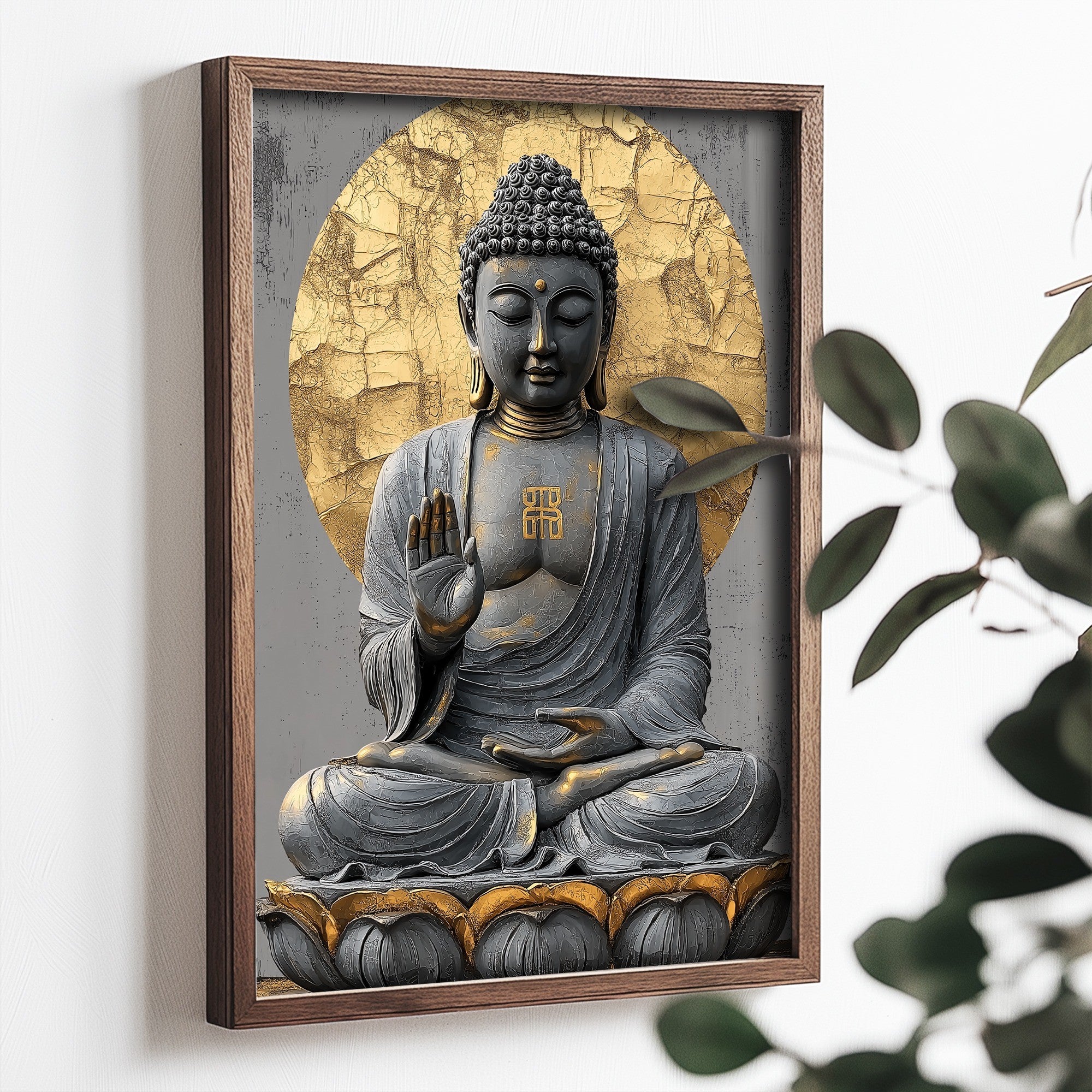 Quadro Decorativo MDF Emoldurado Multicolor TUN113-L - Impressão UV em Madeira de Pinho 35x47cm