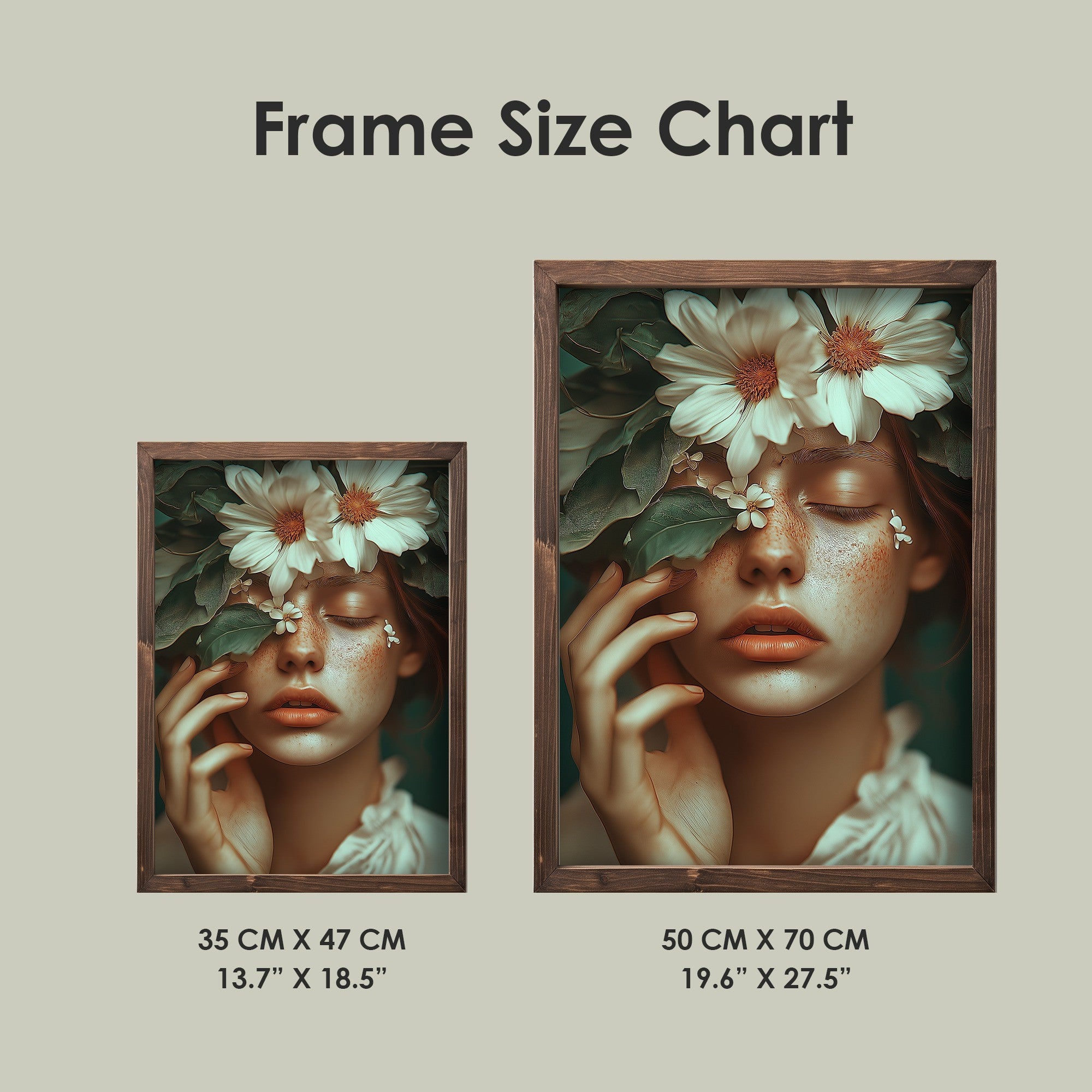 Quadro Decorativo MDF Emoldurado Multicolor TUN116-L - Impressão UV em Madeira de Pinho 35x47cm