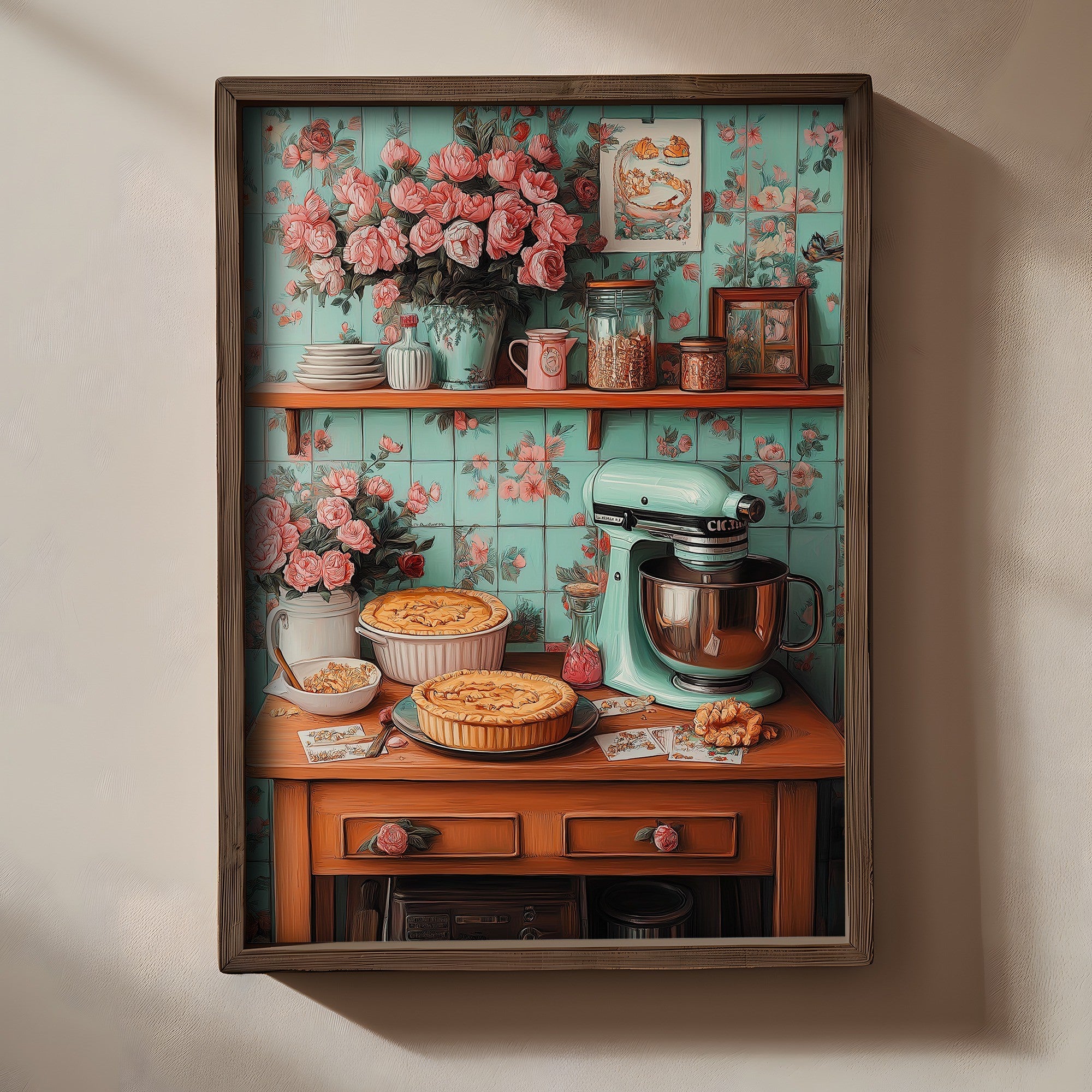 Quadro Decorativo MDF Emoldurado Multicolor TUN117-L - Impressão UV em Madeira de Pinho 35x47cm