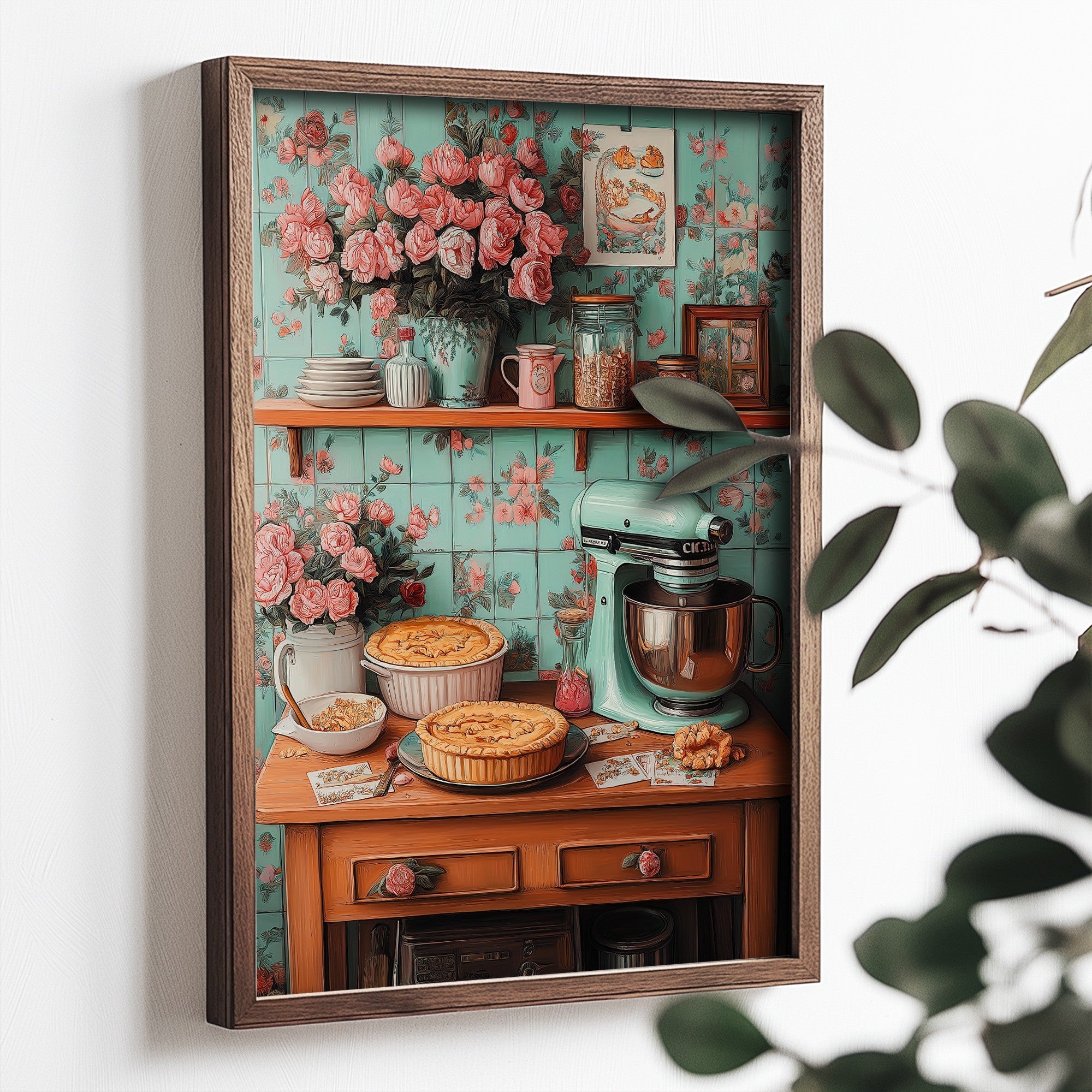 Quadro Decorativo MDF Emoldurado Multicolor TUN117-L - Impressão UV em Madeira de Pinho 35x47cm