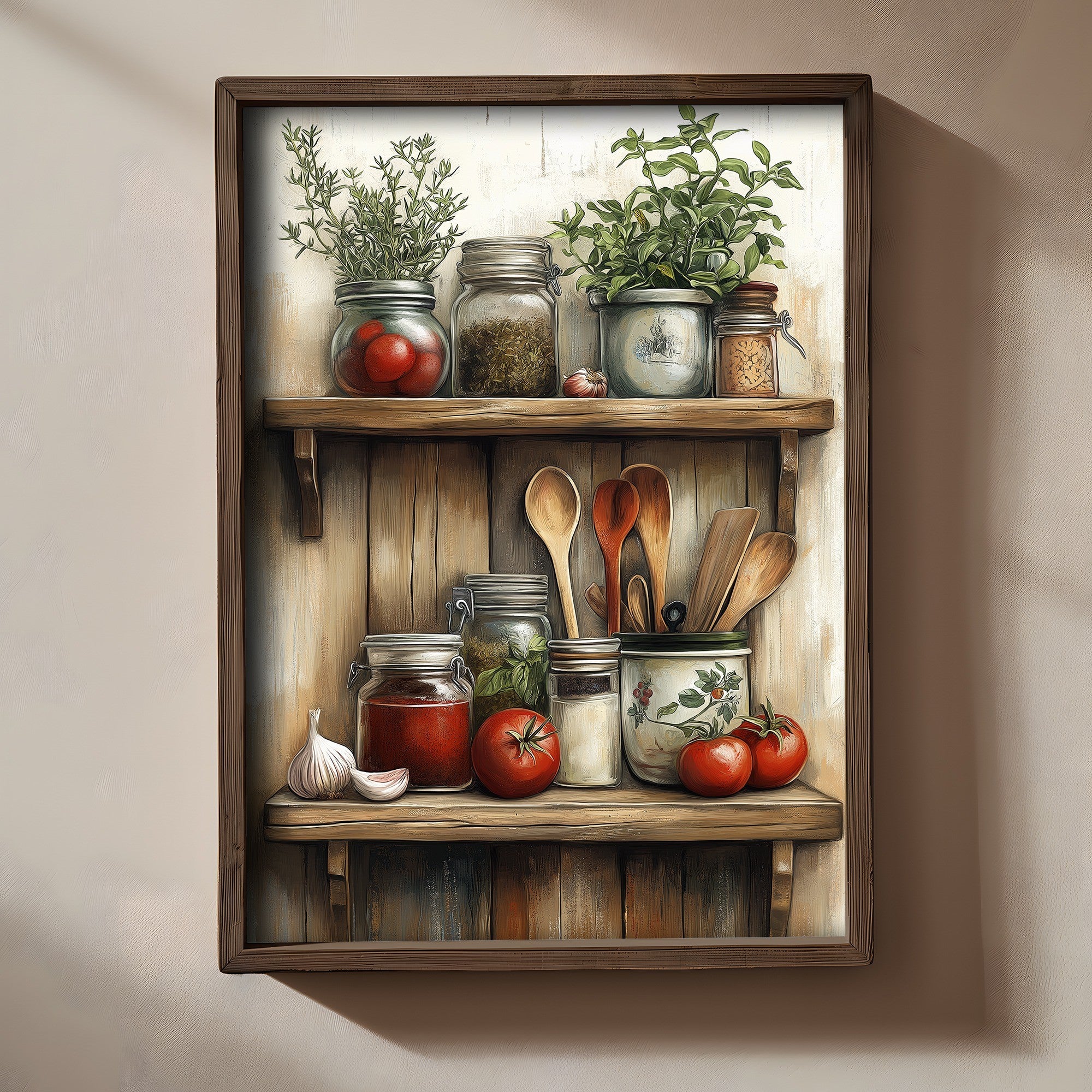 Quadro Decorativo MDF Emoldurado Multicolor TUN118-L - Impressão UV em Madeira de Pinho 35x47cm