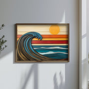 Quadro Decorativo MDF Emoldurado Multicolor TUN120-L - Impressão UV em Madeira de Pinho 35x47cm