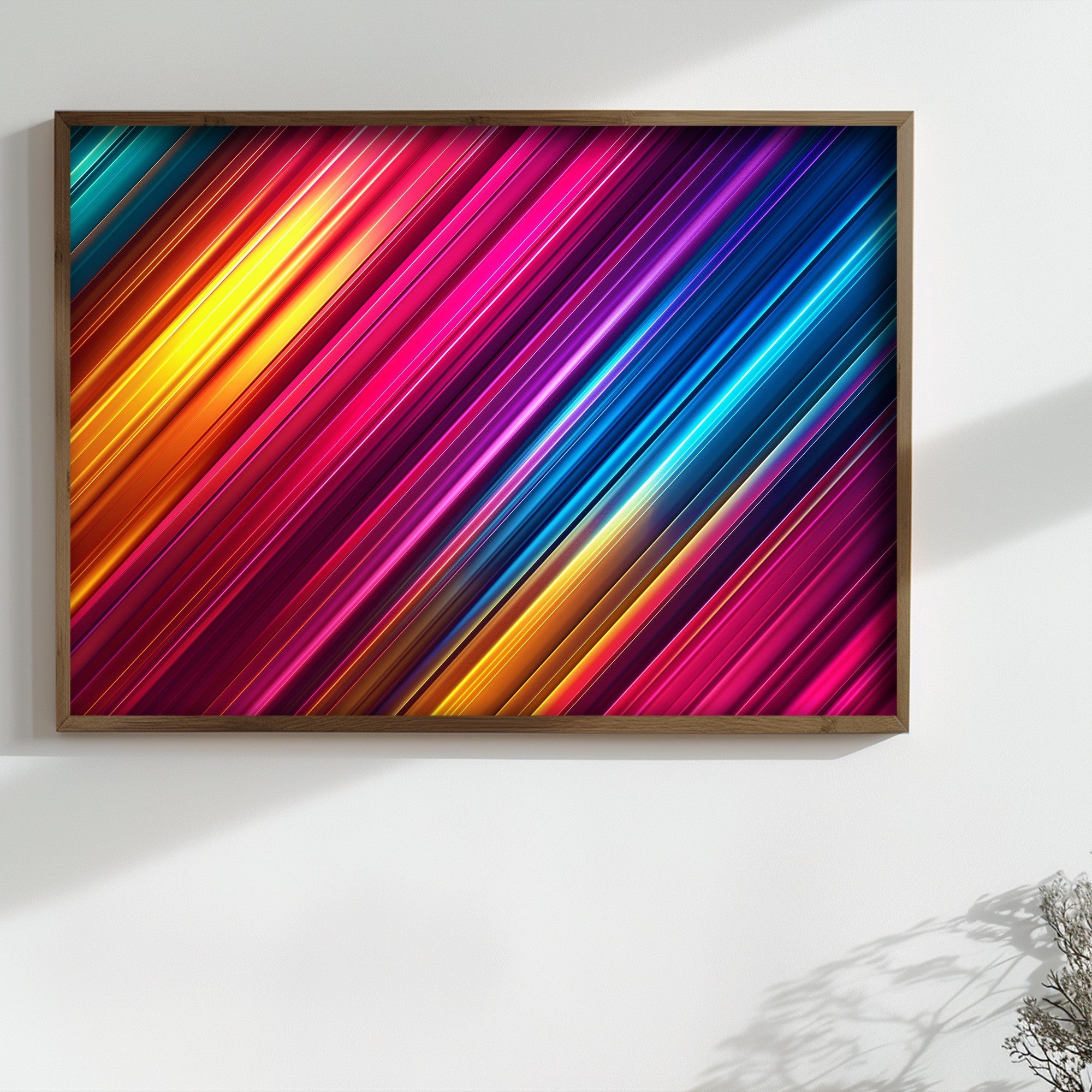 Quadro Decorativo MDF Emoldurado Multicolor TUN123-L - Impressão UV em Madeira de Pinho 35x47cm