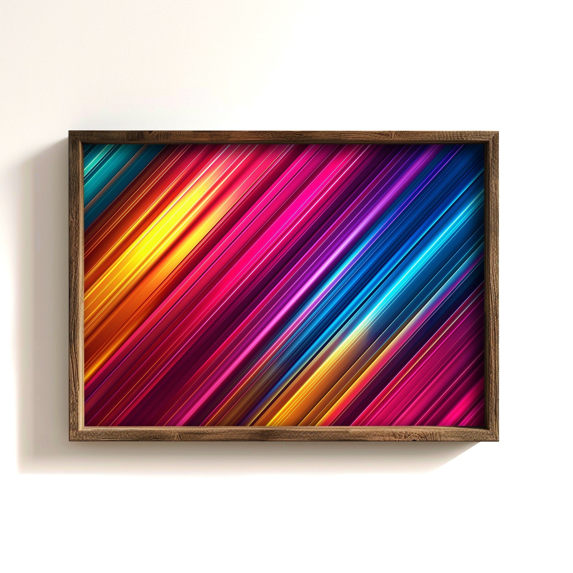 Quadro Decorativo MDF Emoldurado Multicolor TUN123-L - Impressão UV em Madeira de Pinho 35x47cm