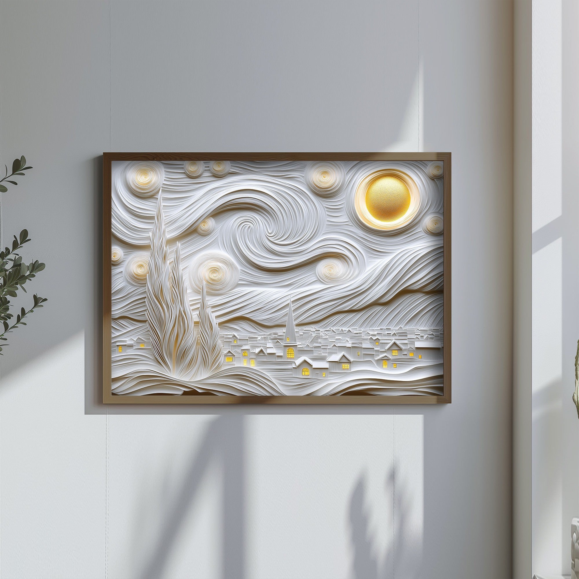 Quadro Decorativo MDF Emoldurado Multicolor TUN124-L - Impressão UV em Madeira de Pinho 35x47cm