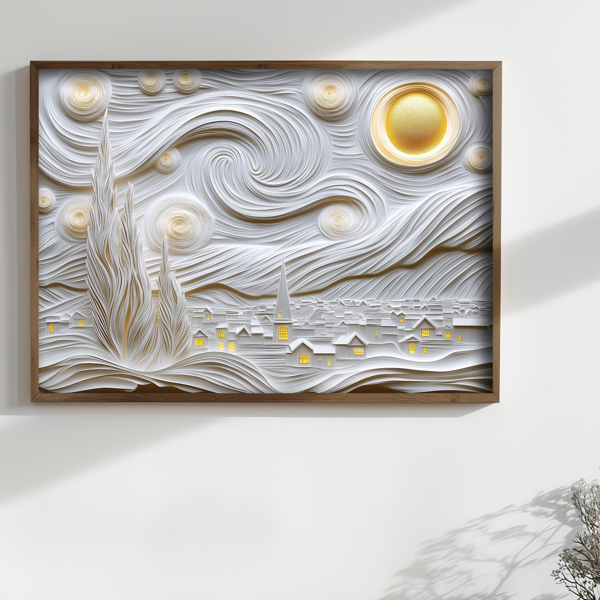 Quadro Decorativo MDF Emoldurado Multicolor TUN124-L - Impressão UV em Madeira de Pinho 35x47cm