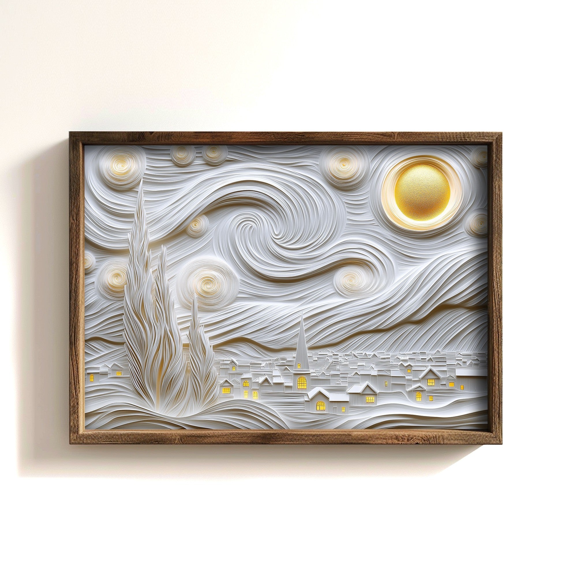 Quadro Decorativo MDF Emoldurado Multicolor TUN124-L - Impressão UV em Madeira de Pinho 35x47cm