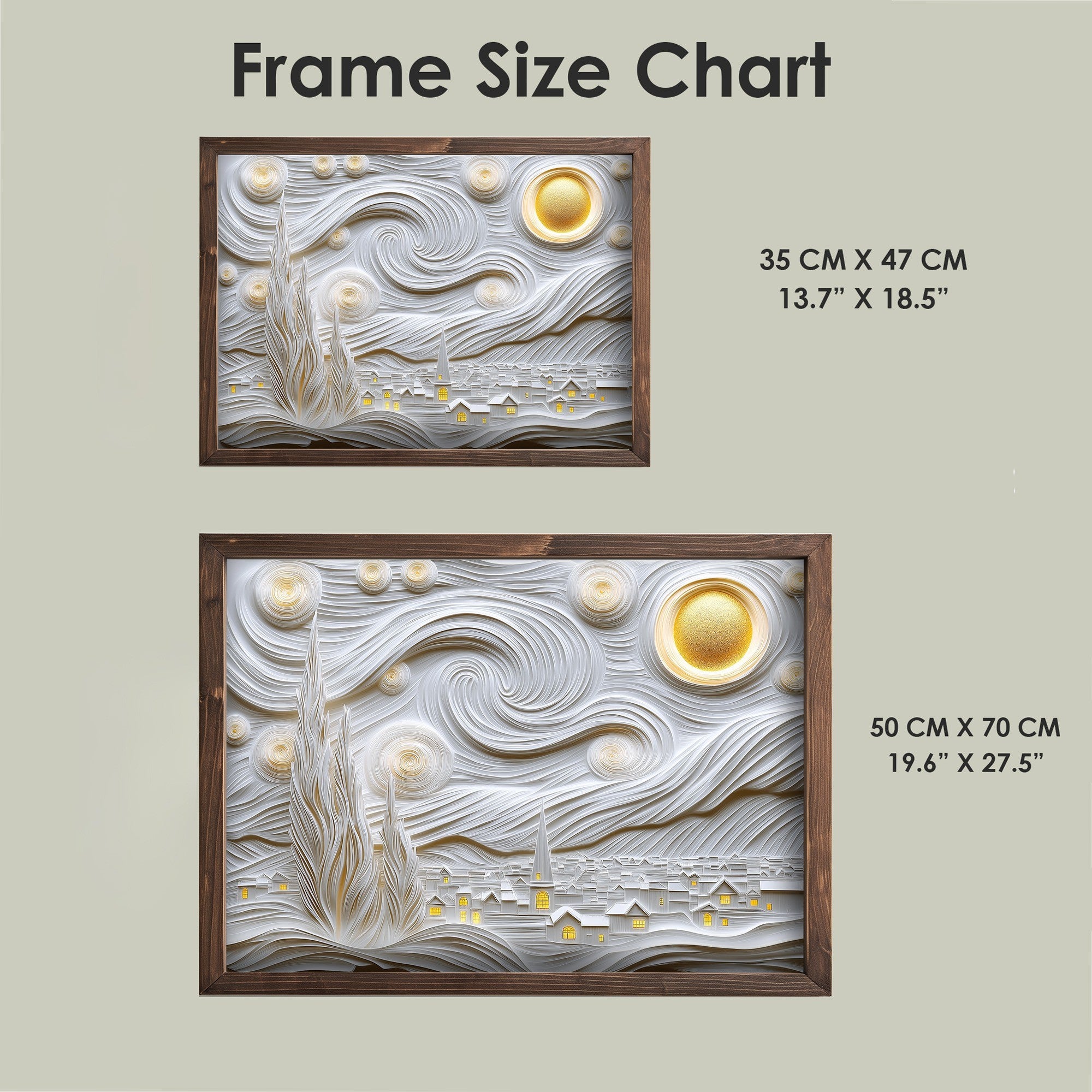 Quadro Decorativo MDF Emoldurado Multicolor TUN124-L - Impressão UV em Madeira de Pinho 35x47cm