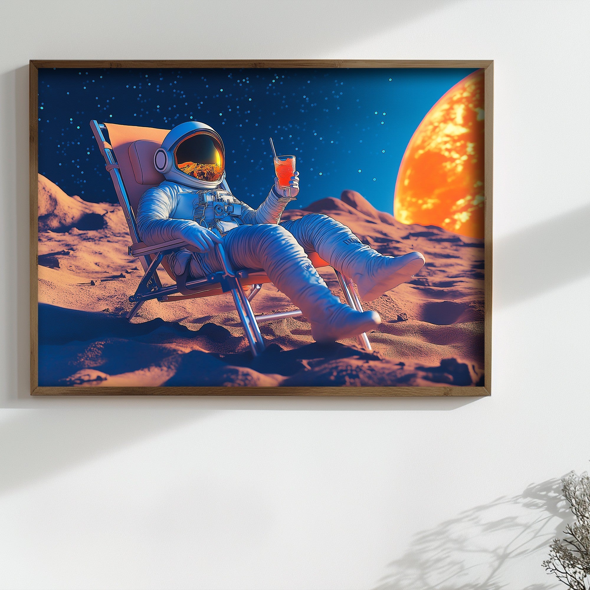 Quadro Decorativo MDF Emoldurado Multicolor TUN126-L - Impressão UV em Madeira de Pinho 35x47cm