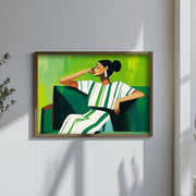 Quadro Decorativo MDF Emoldurado Multicolor TUN127-L - Impressão UV em Madeira de Pinho 35x47cm