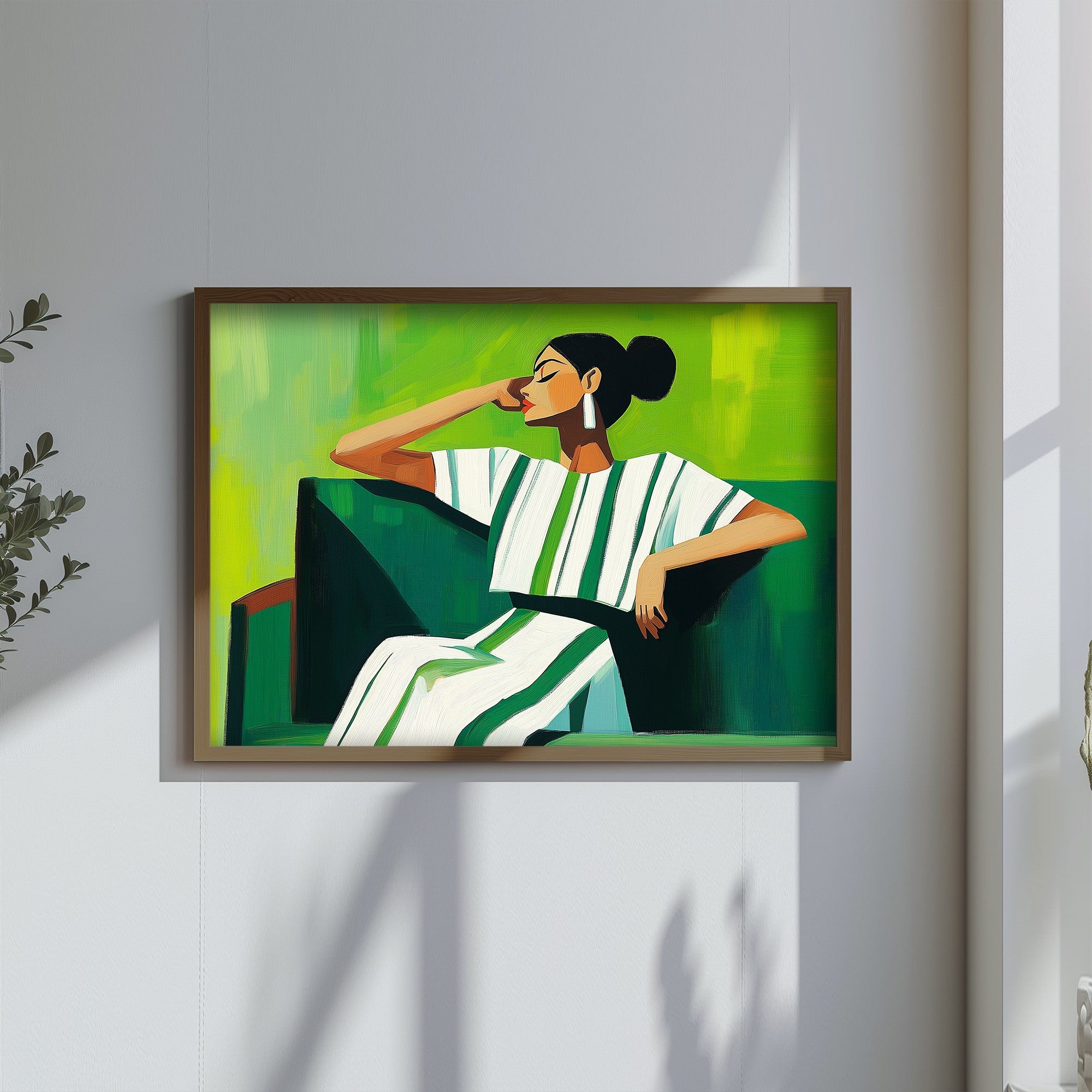 Quadro Decorativo MDF Emoldurado Multicolor TUN127-L - Impressão UV em Madeira de Pinho 35x47cm