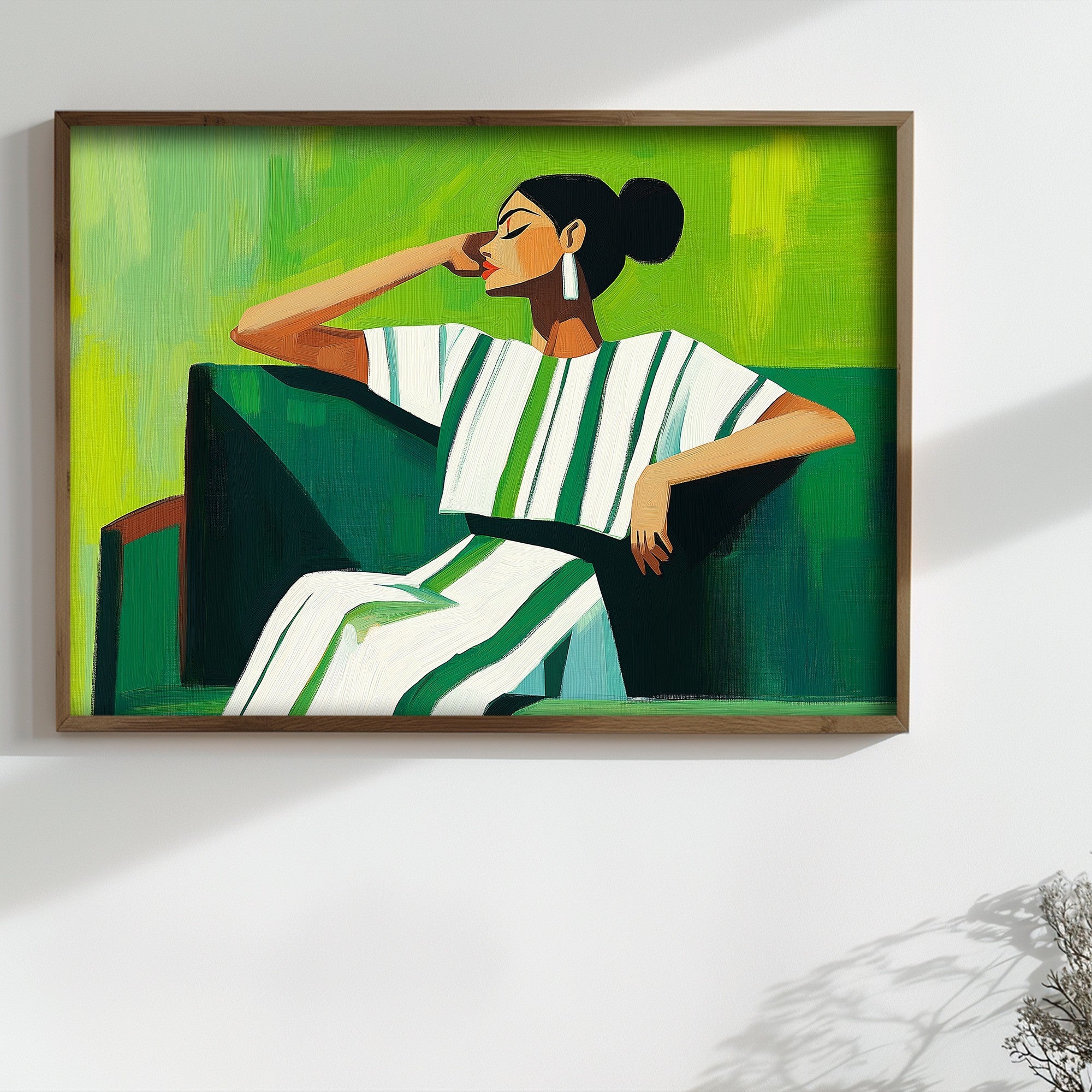 Quadro Decorativo MDF Emoldurado Multicolor TUN127-L - Impressão UV em Madeira de Pinho 35x47cm