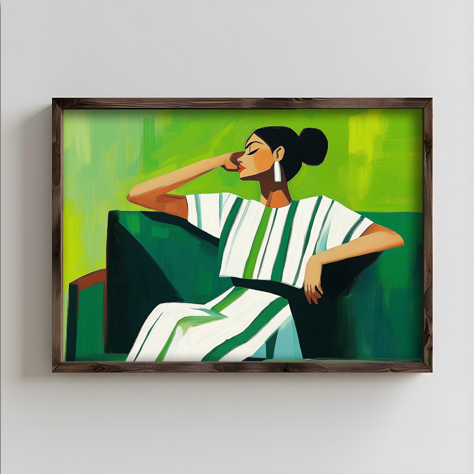 Quadro Decorativo MDF Emoldurado Multicolor TUN127-L - Impressão UV em Madeira de Pinho 35x47cm