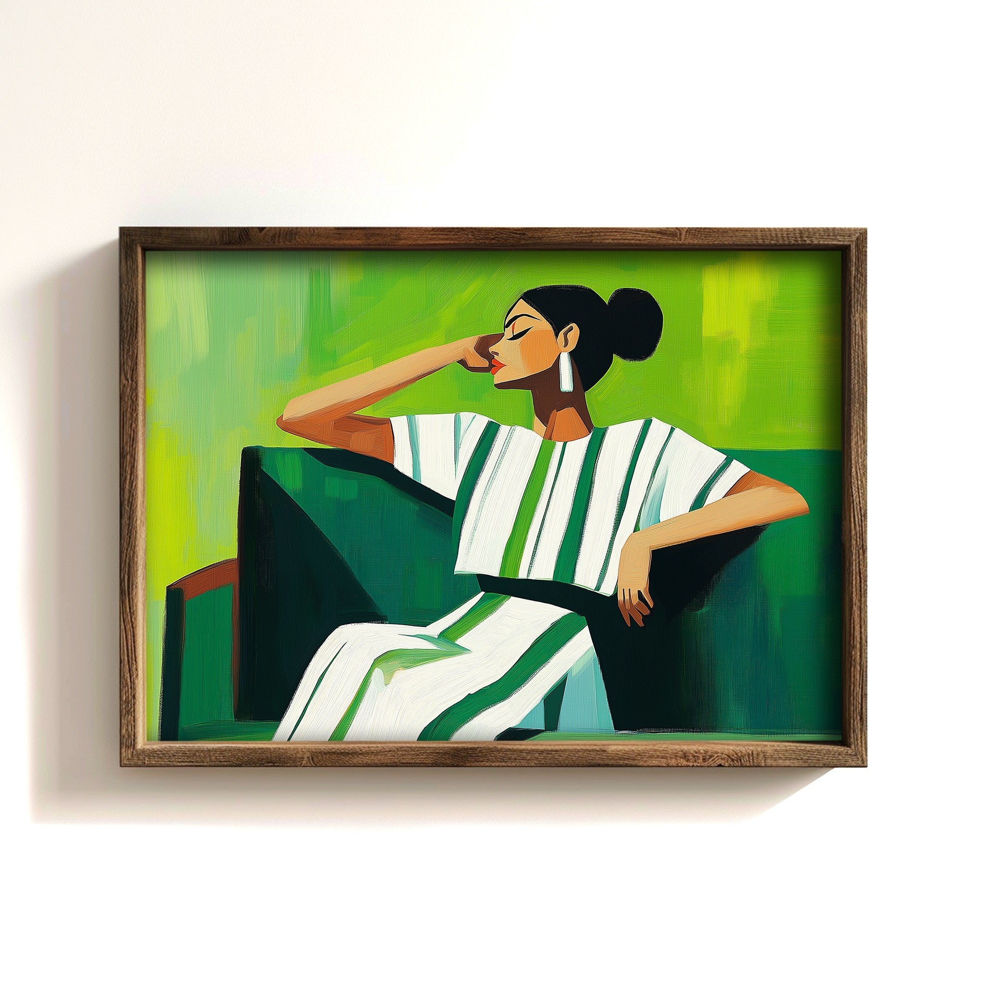 Quadro Decorativo MDF Emoldurado Multicolor TUN127-L - Impressão UV em Madeira de Pinho 35x47cm