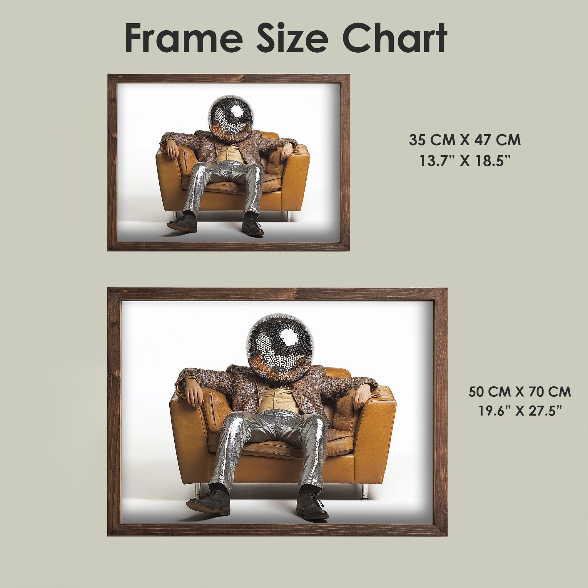 Quadro Decorativo MDF Emoldurado Multicolor TUN128-L - Impressão UV em Madeira de Pinho 35x47cm