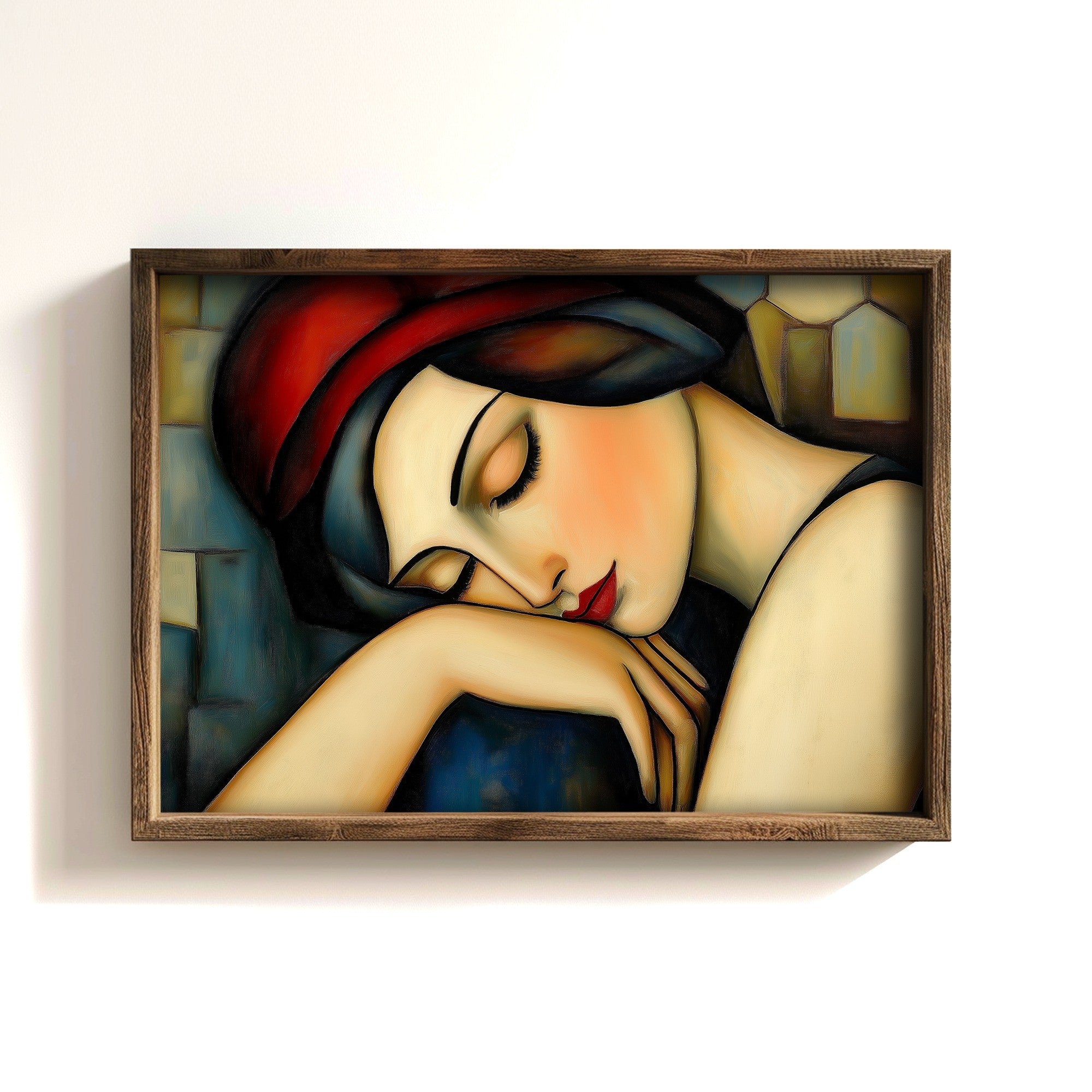 Quadro Decorativo MDF Emoldurado Multicolor TUN129-L - Impressão UV em Madeira de Pinho 35x47cm