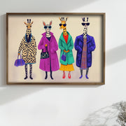 Quadro Decorativo MDF Emoldurado Multicolor TUN130-L - Impressão UV em Madeira de Pinho 35x47cm