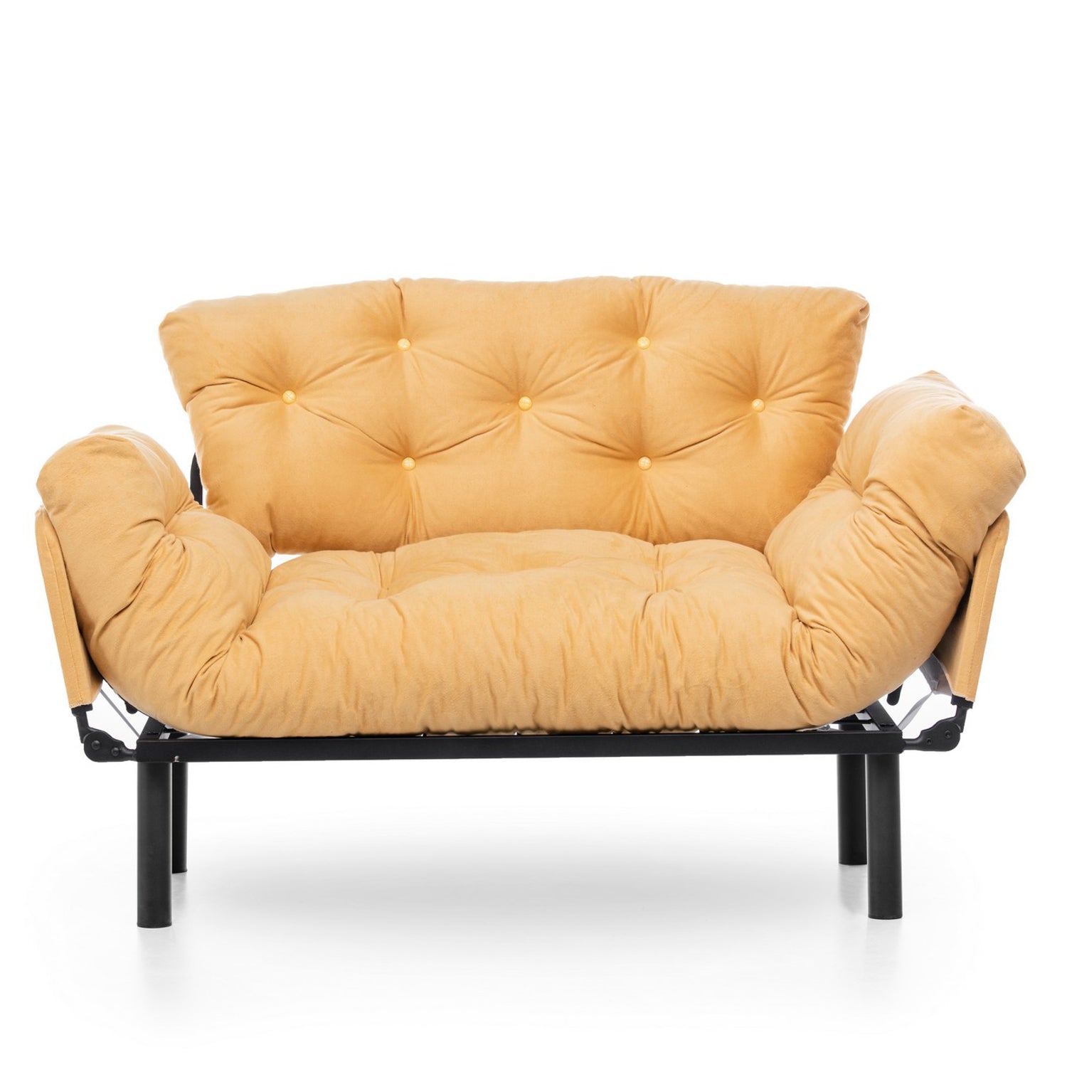 Sofá-cama de 2 lugares-Nitta-Mostarda