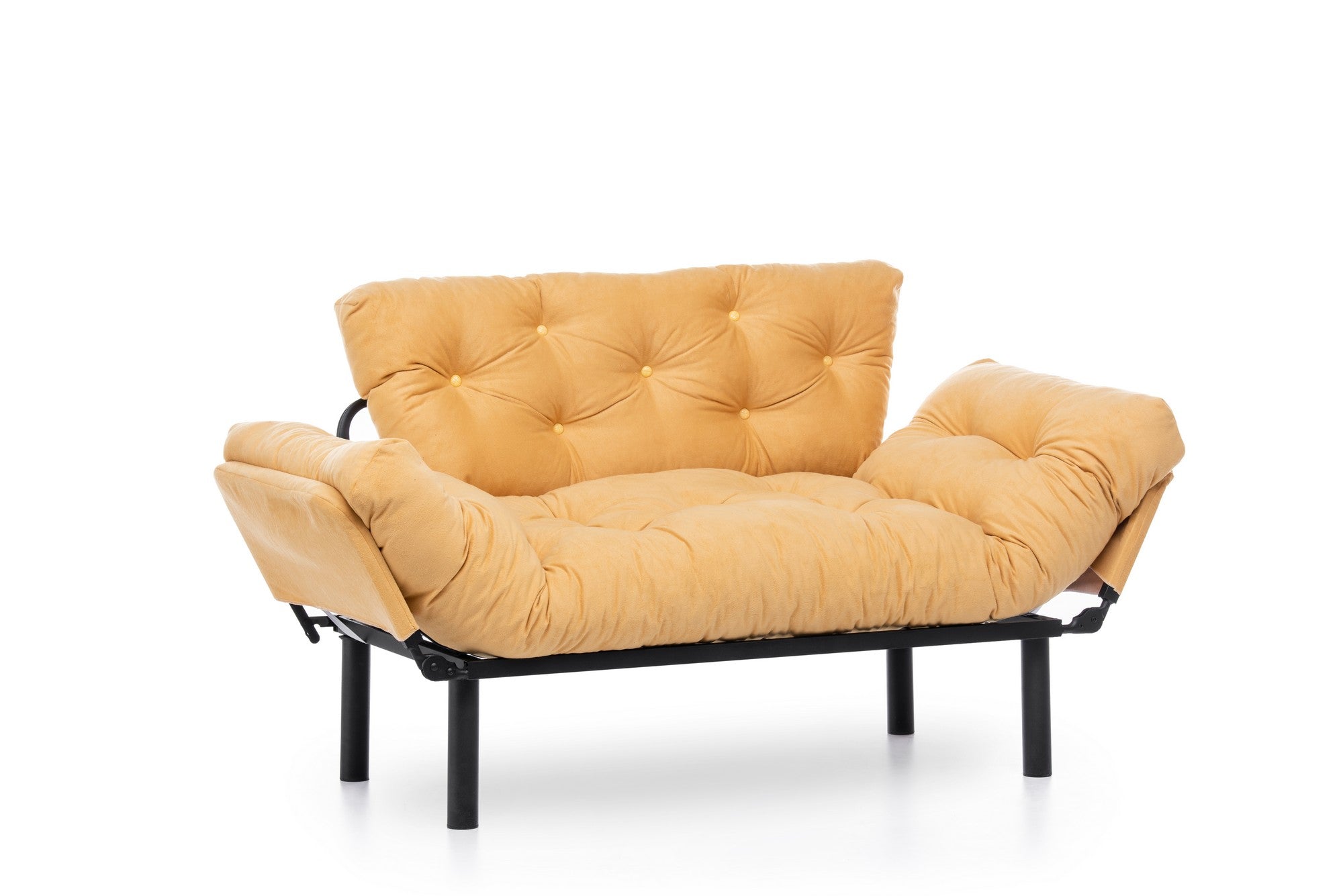 Sofá-cama de 2 lugares-Nitta-Mostarda