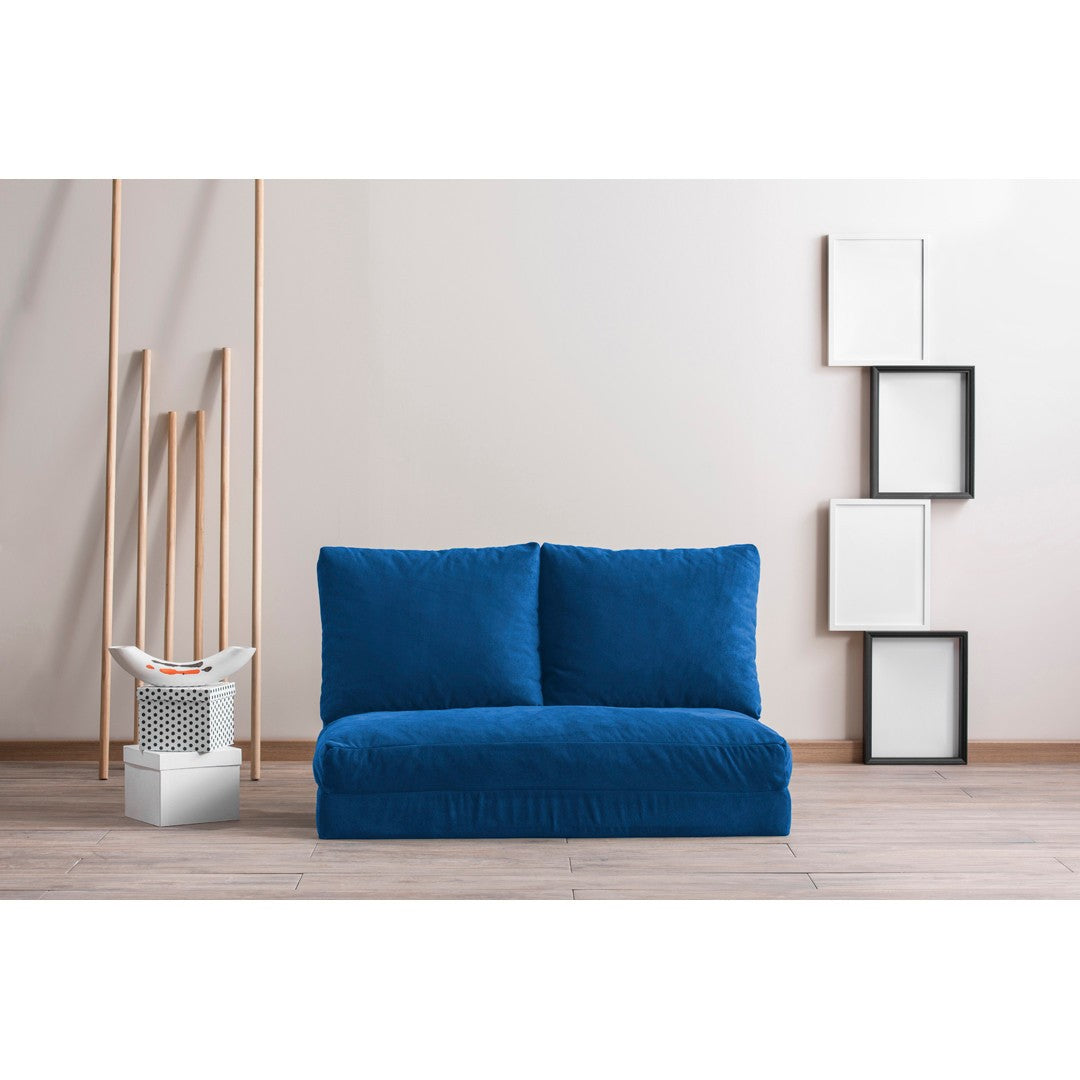 Sofá-cama de 2 lugares-Taida-Azul