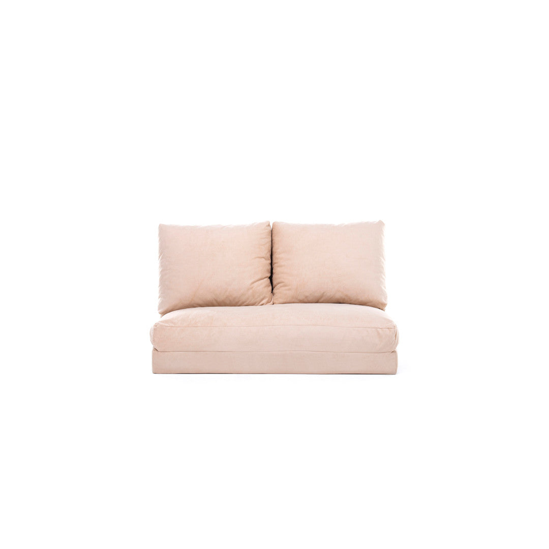 Sofá-cama de 2 lugares-Taida-Creme