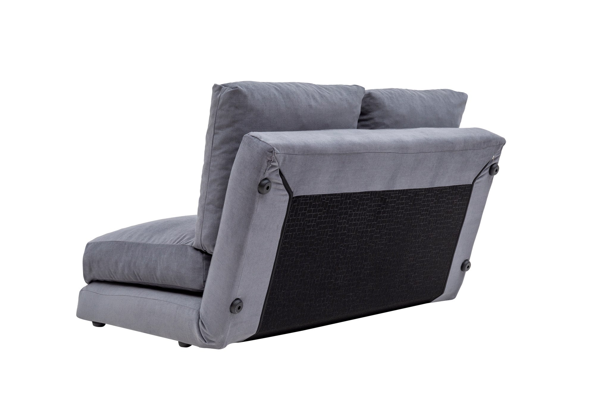 Sofá-cama de 2 lugares-Taida-Cinza