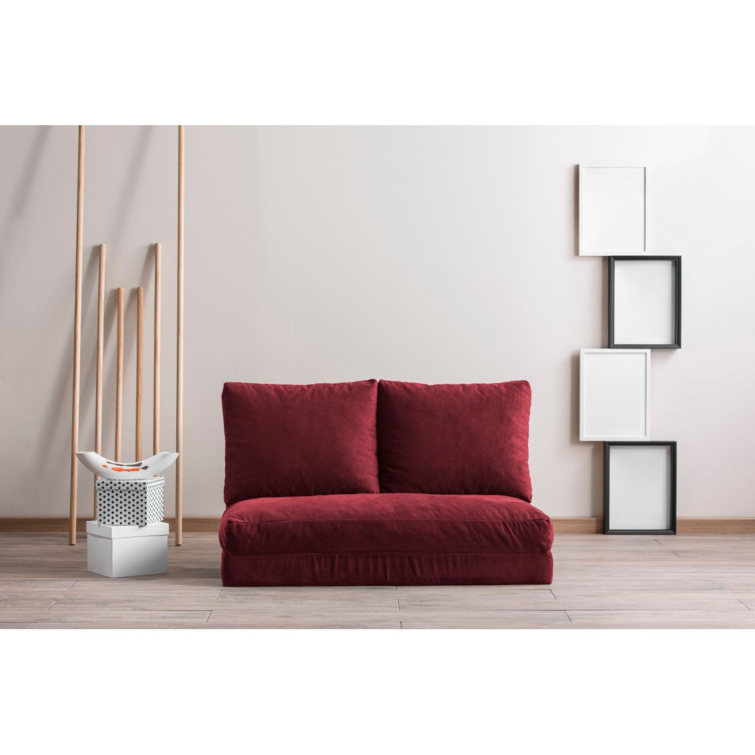 Sofá-cama de 2 lugares-Taida-Marrom
