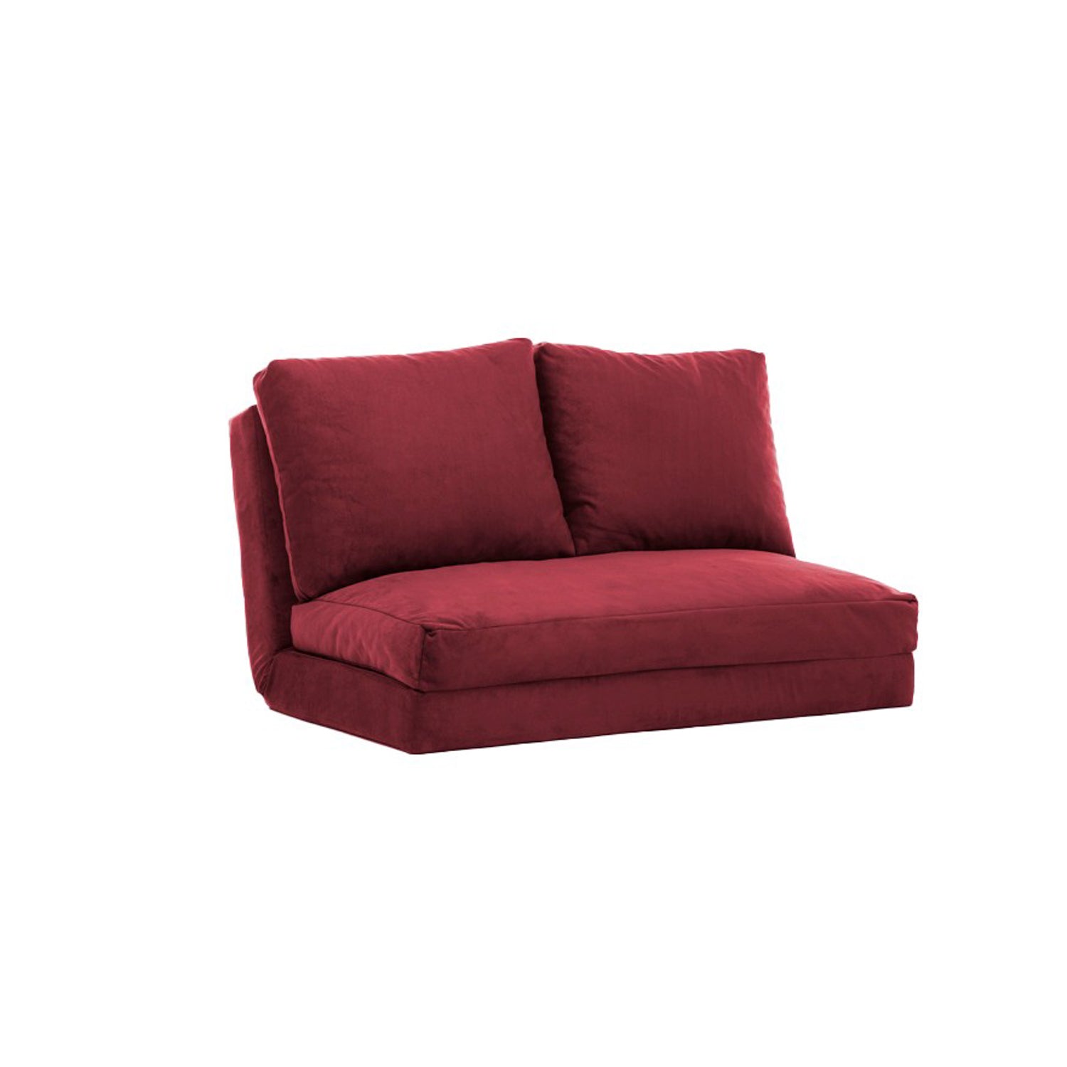 Sofá-cama de 2 lugares-Taida-Marrom