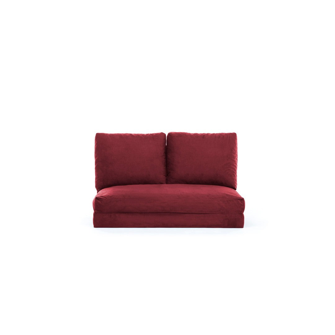 Sofá-cama de 2 lugares-Taida-Marrom