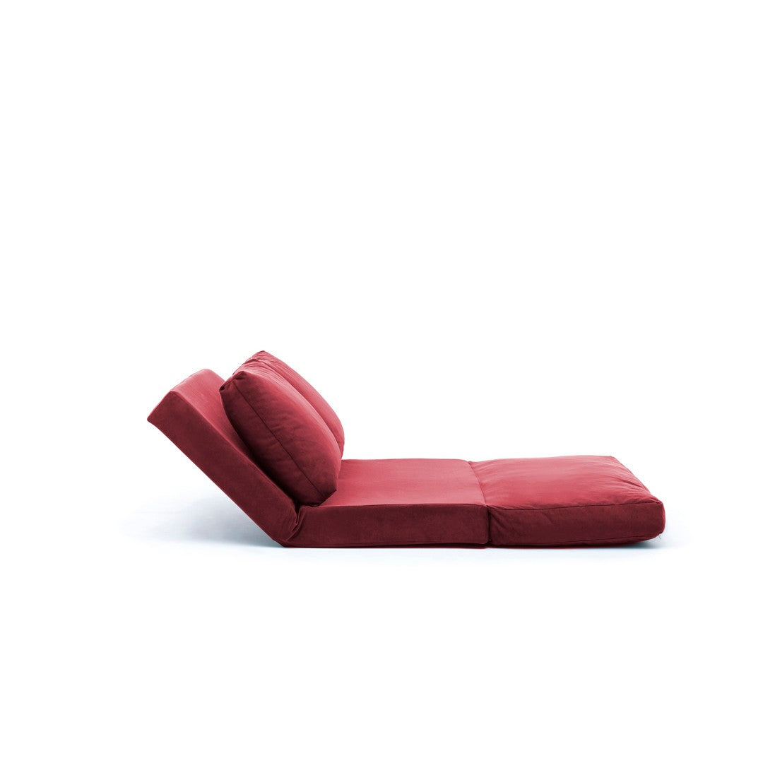 Sofá-cama de 2 lugares-Taida-Marrom