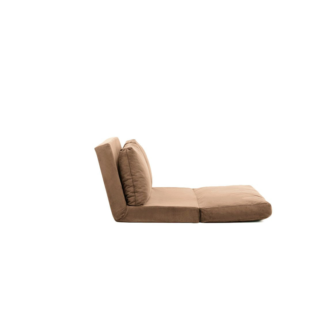 Sofá-cama de 2 lugares-Taida-Castanho Claro
