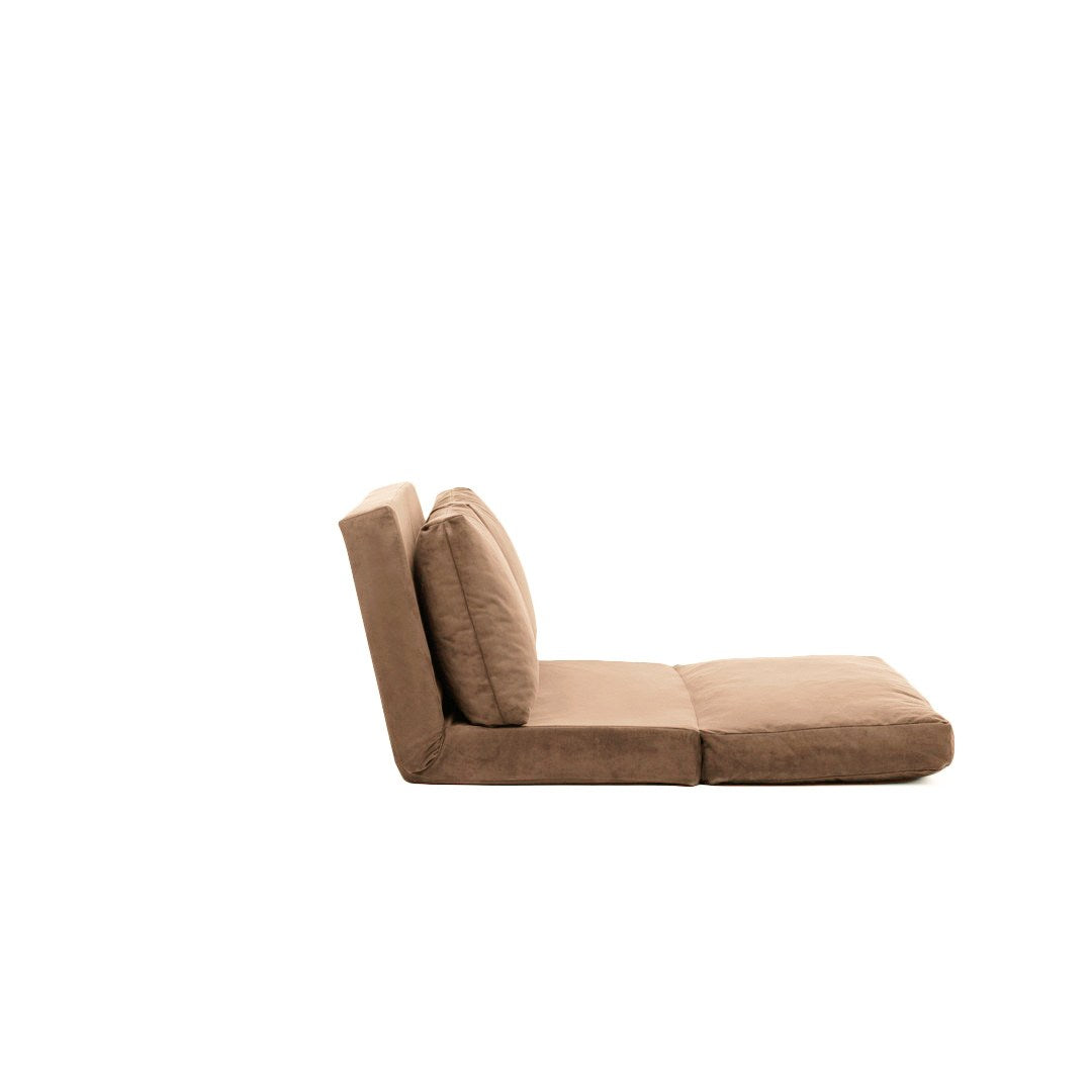 Sofá-cama de 2 lugares-Taida-Castanho Claro