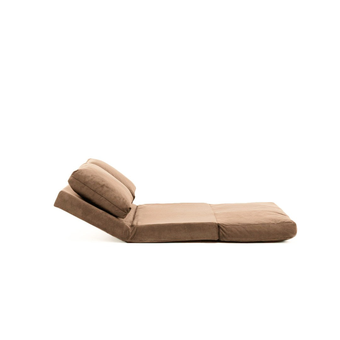 Sofá-cama de 2 lugares-Taida-Castanho Claro