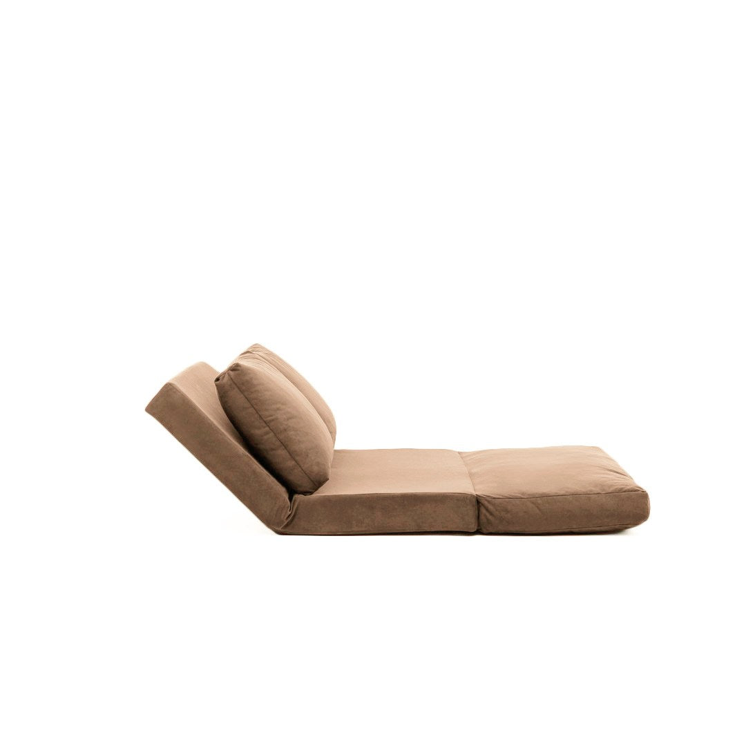 Sofá-cama de 2 lugares-Taida-Castanho Claro