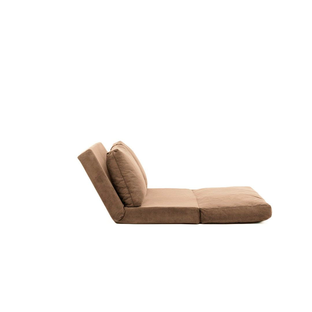 Sofá-cama de 2 lugares-Taida-Castanho Claro