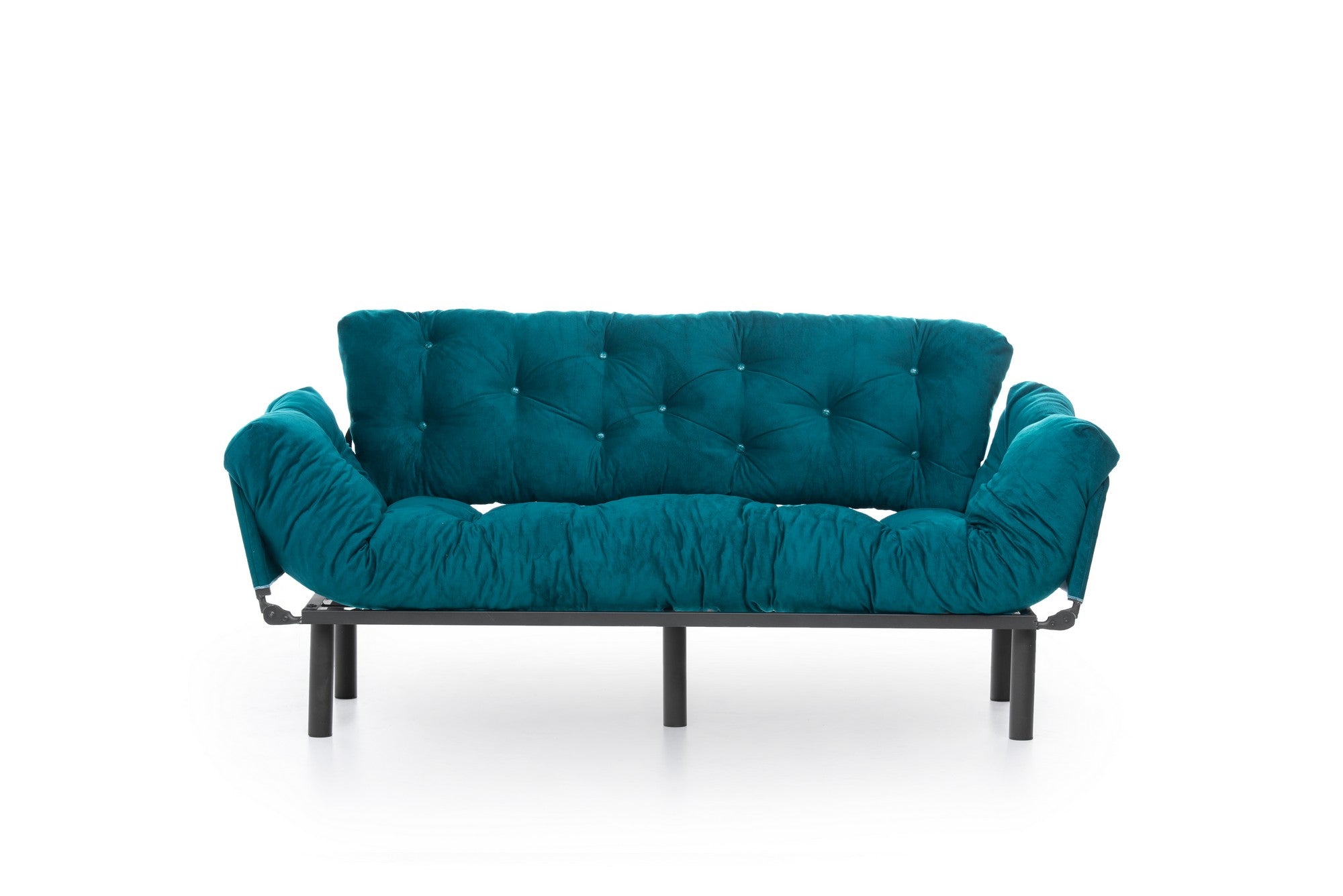 Sofá-cama de 3 lugares-Nitta-Verde Gasolina